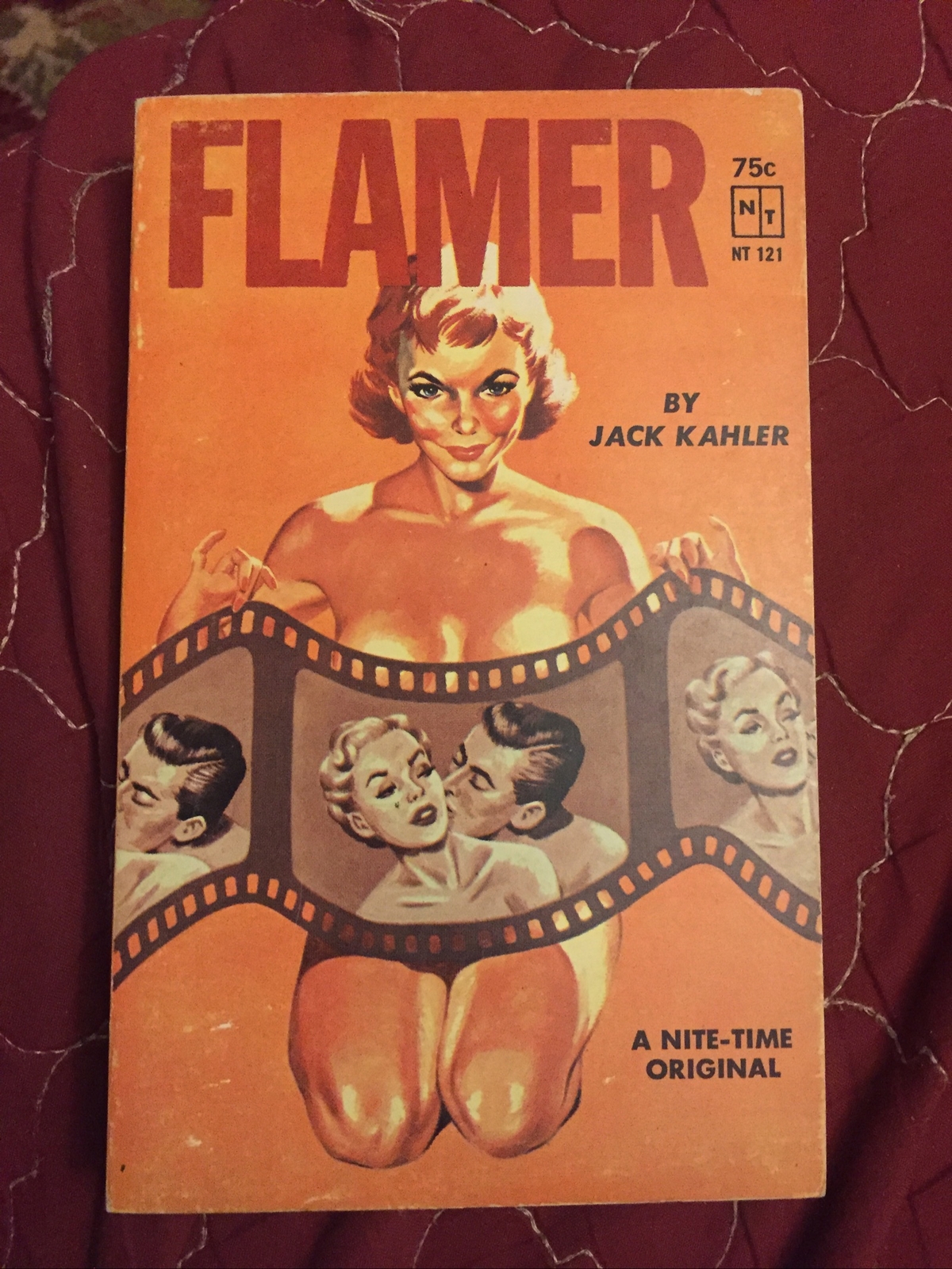 Vintage sleaze Pb gga, Flamer by Mahler, PEC NT 121, 1964, VG+.