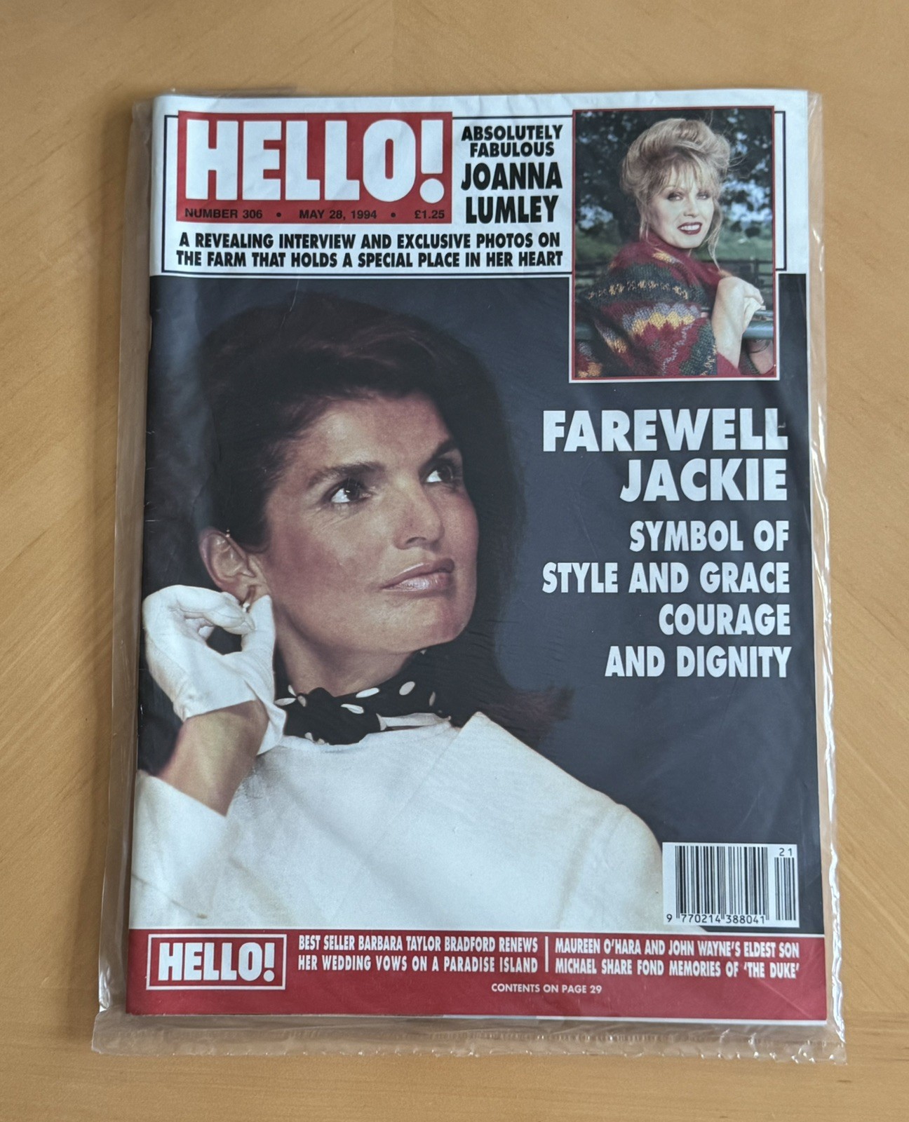 Hello! Magazine 28 May 1994 #306 Jackie Kennedy Onassis, Joanna Lumley
