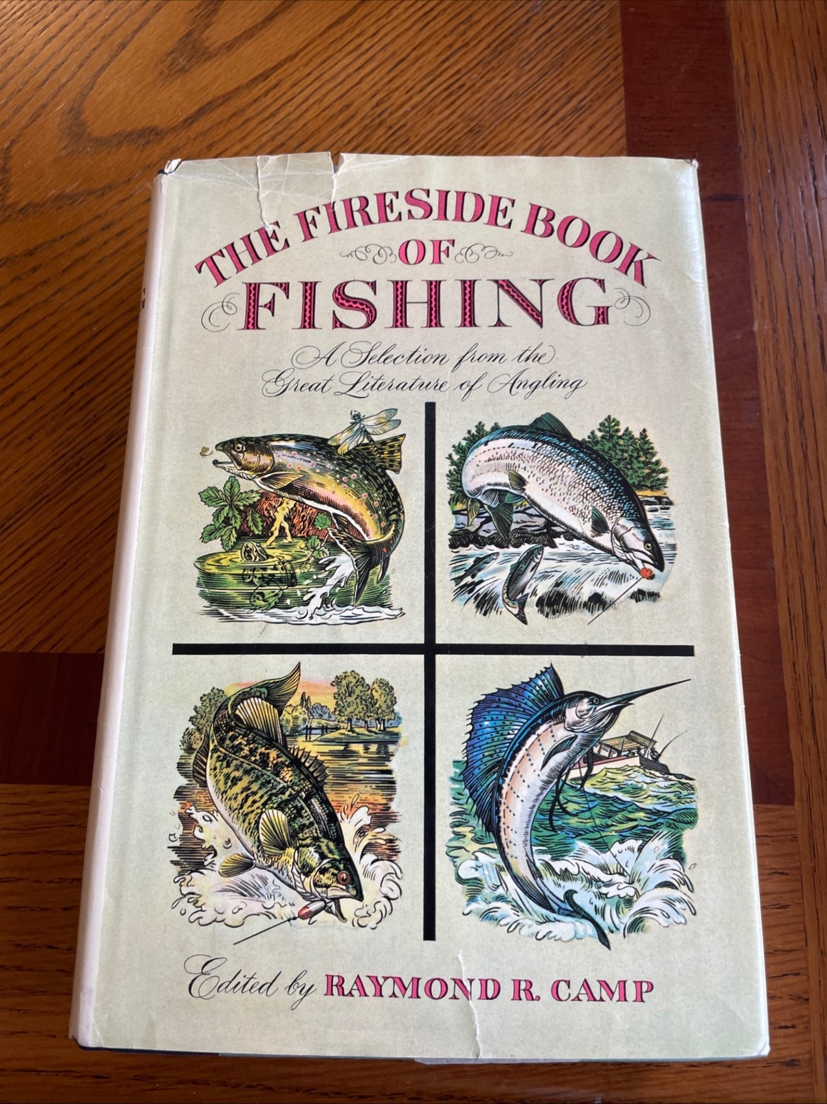 The Fireside Book of Fishing Edited Raymond R Camp First Edition 1965 HC DJ