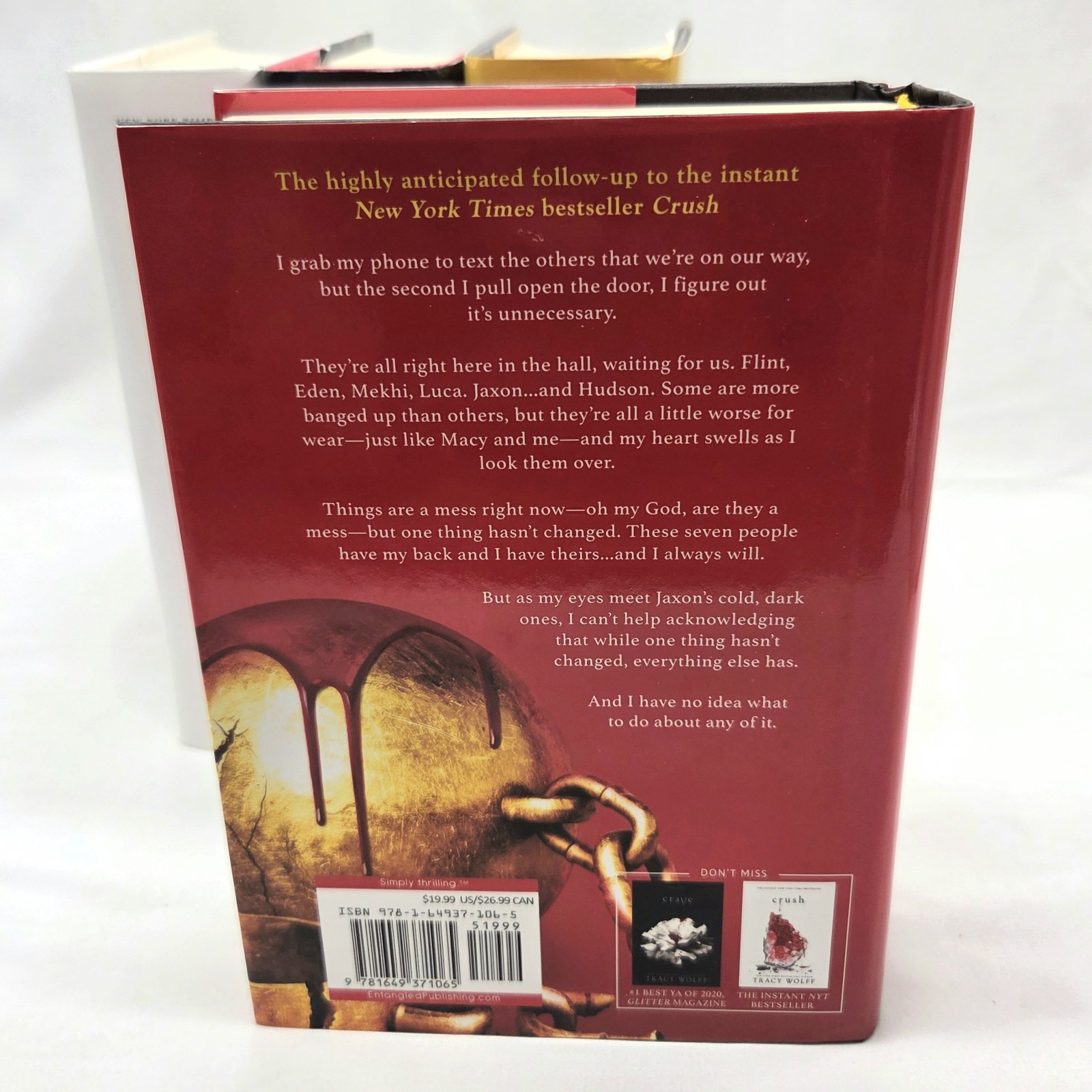 Crave Series Lot of 4 by Tracy Wolff Hardcover Crave Crush Covet Court HCDJ