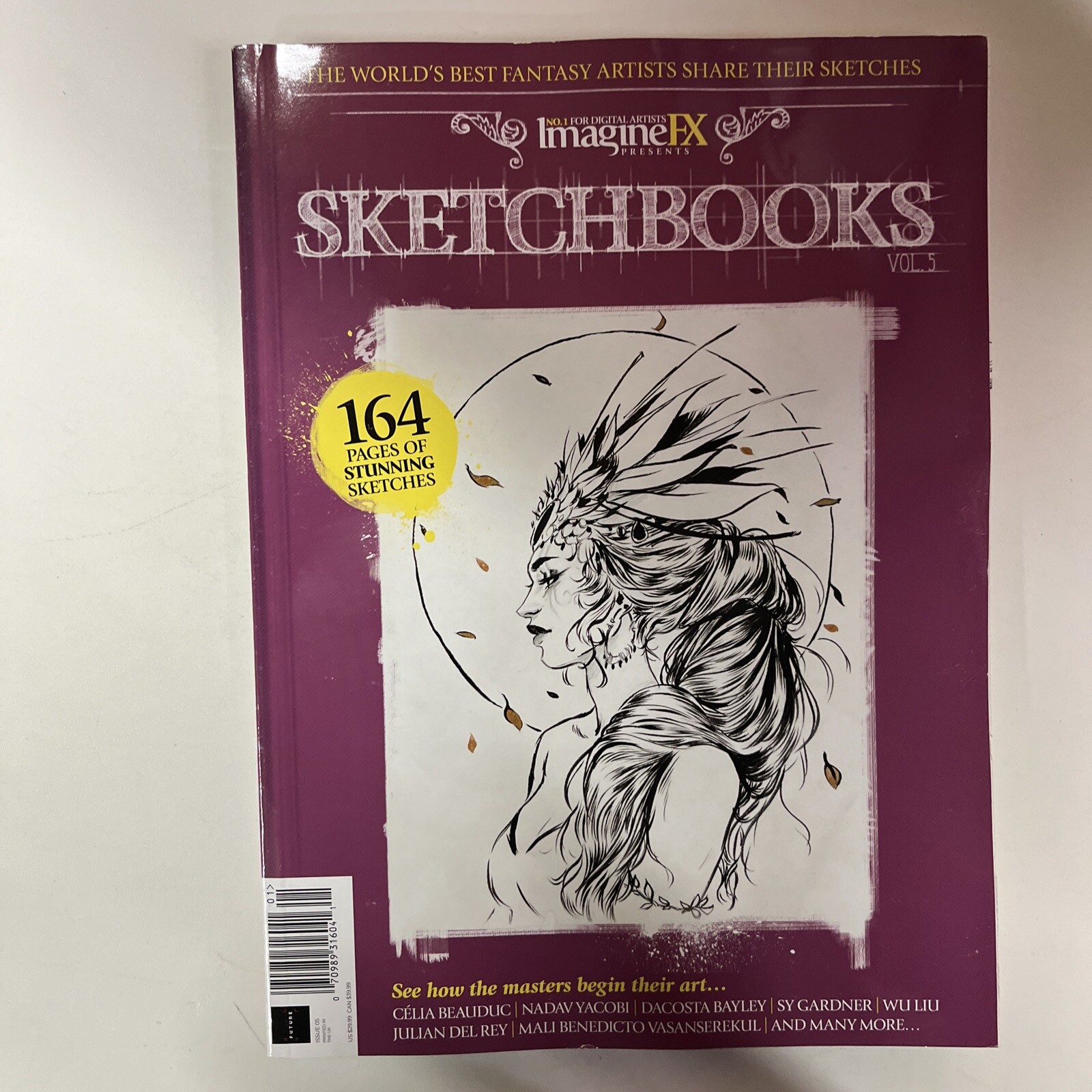 SKETCHBOOKS Vol 5 From IMAGINEFX Magazine 162 Pages SEE HOW MASTERS BEGIN 2023