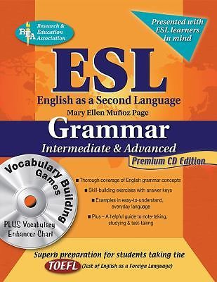 ESL Intermediate/Advanced Grammar w/Vocab Builder w/CD-ROM (English as a Second