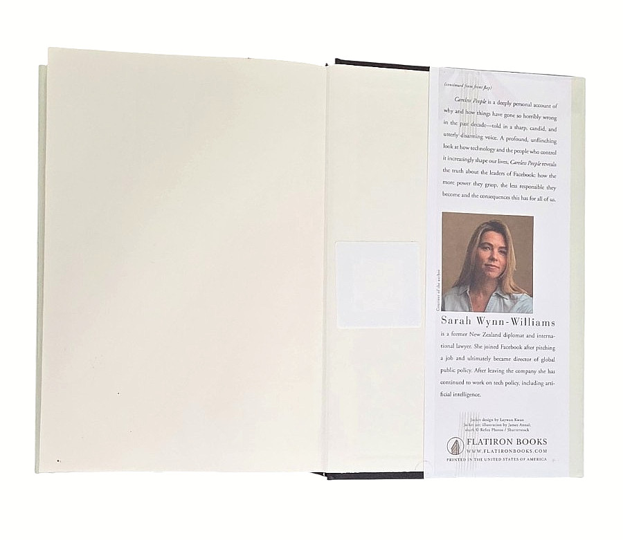 Careless People Sarah Wynn-Williams Memoir Hardcover Facebook Power Greed 2025