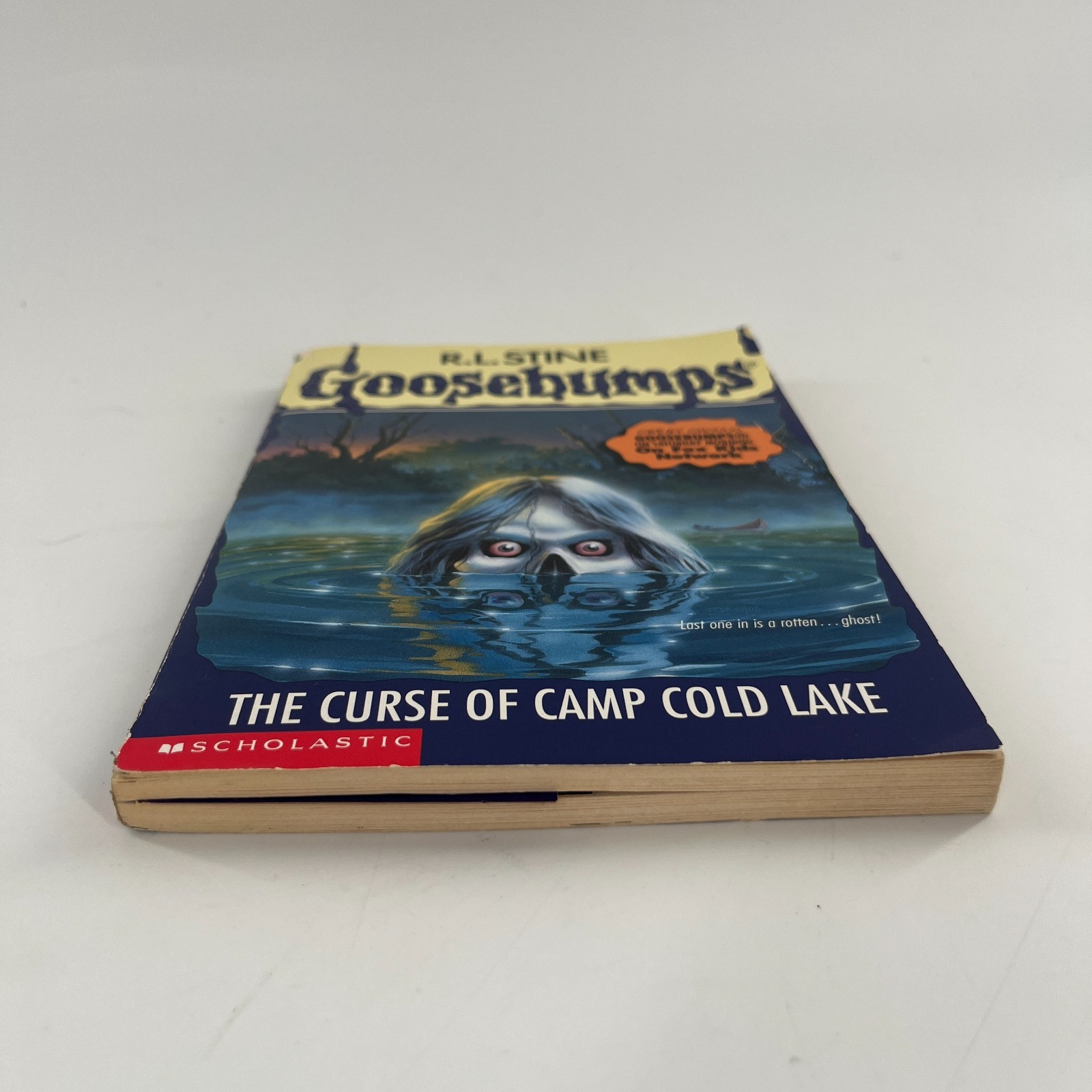 Goosebumps #56 The Curse of Camp Cold Lake R.L. Stine 1st Print w Bookmark Cards