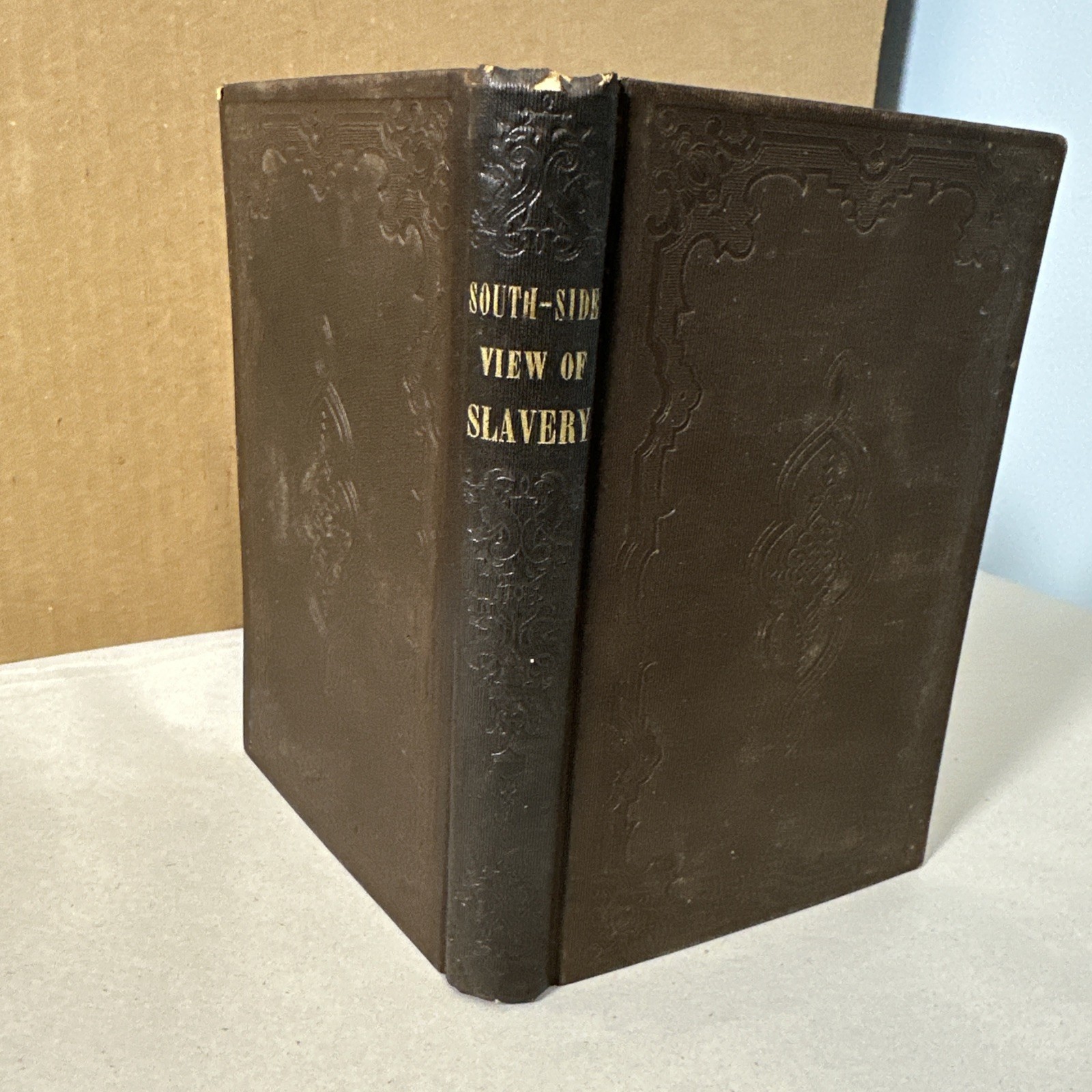 South Side View of Slavery by Adams 1854 Rare First Edition Abolitionist Book