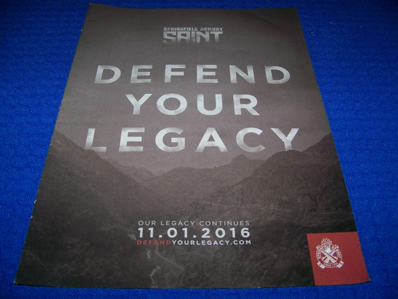2016 SPRINGFIELD ARMORY « SAINT.. 11/01/2016 »..1-PAGE SALES AD (325CC)