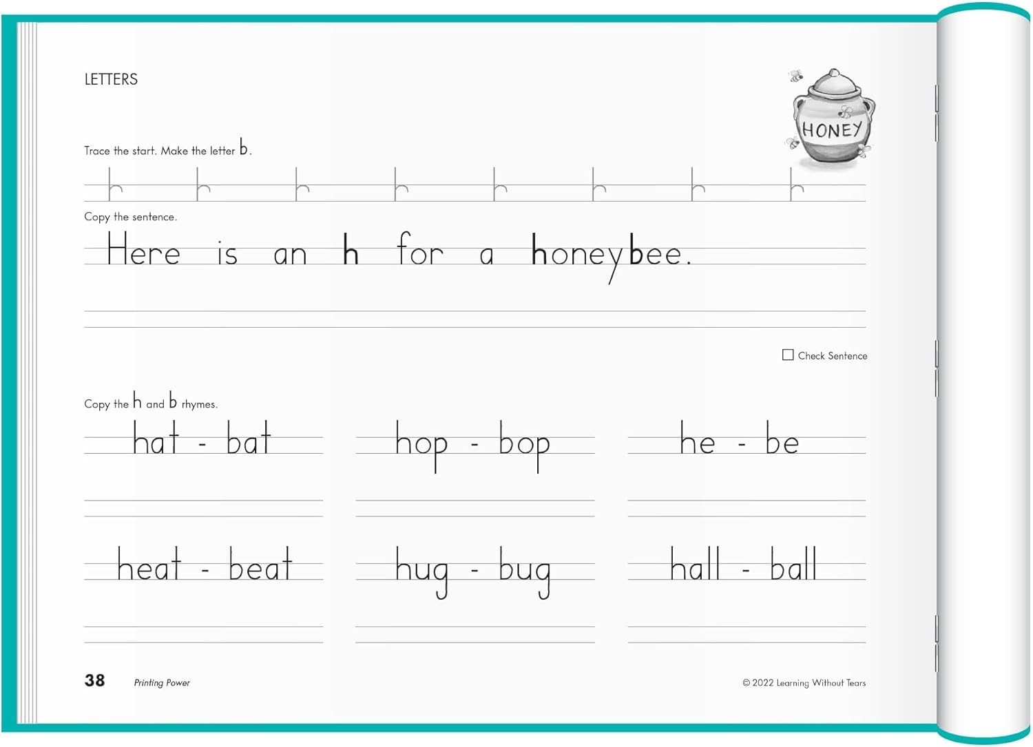 Printing Power, Student Workbook, Age 7+, 2nd Grade+, Handwriting Practice, W…