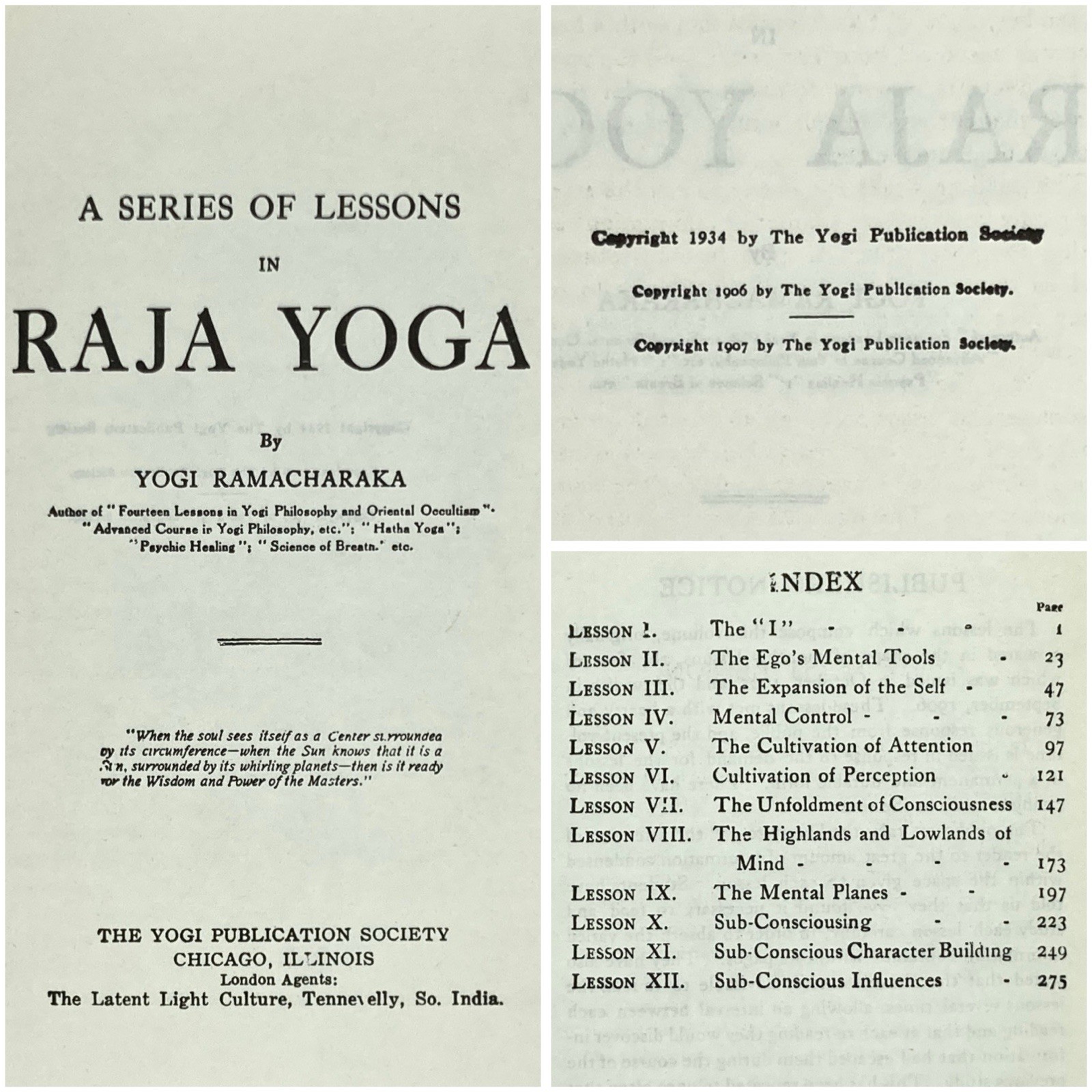 14 Lessons & Advanced Course in Yogi Philosophy / Raja Yoga – Yogi Ramacharaka