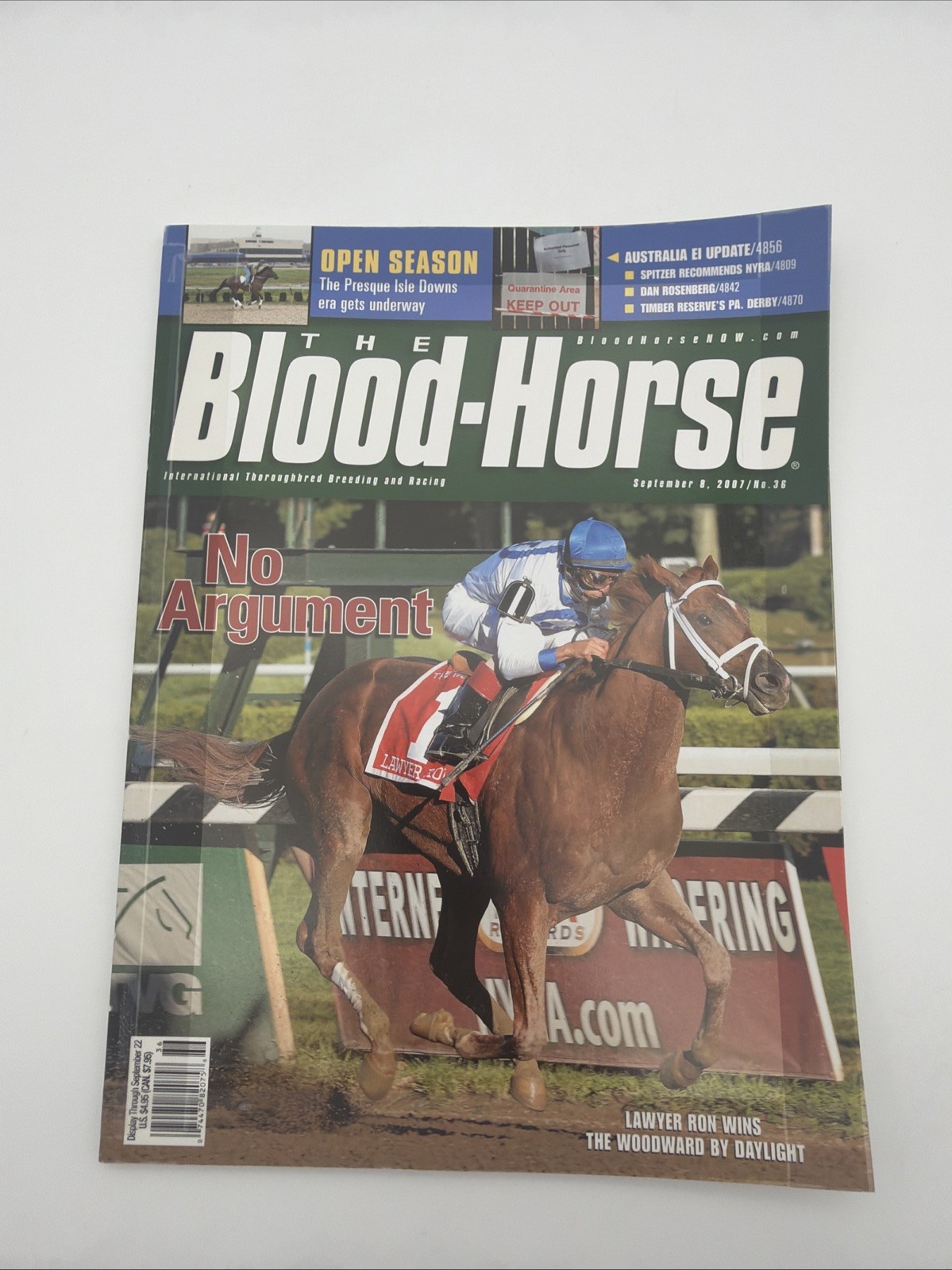The Blood-Horse Magazine September 8, 2007 / Lawyer Up!
