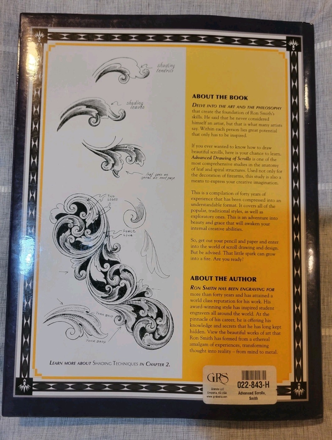 Advanced Drawing of Scrolls – Ron Smith 2007 2nd Edition Hardcover – Very Good