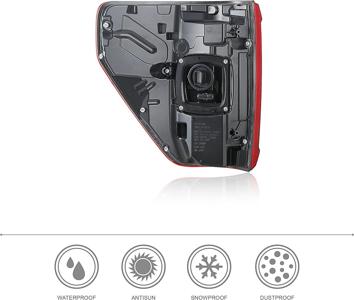 LED Black Tail Lights Assembly W/Blind Spot (Module NOT Included)Compatible with