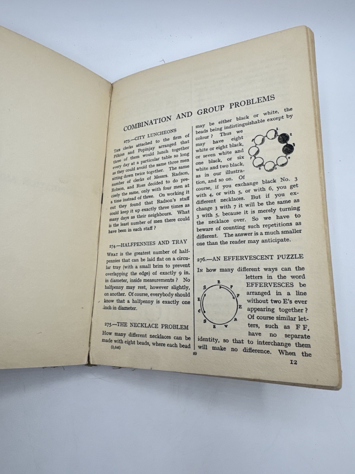 Puzzles and Curious Problems by Henry Ernest Dudeney HB Nelson 1931 Vintage