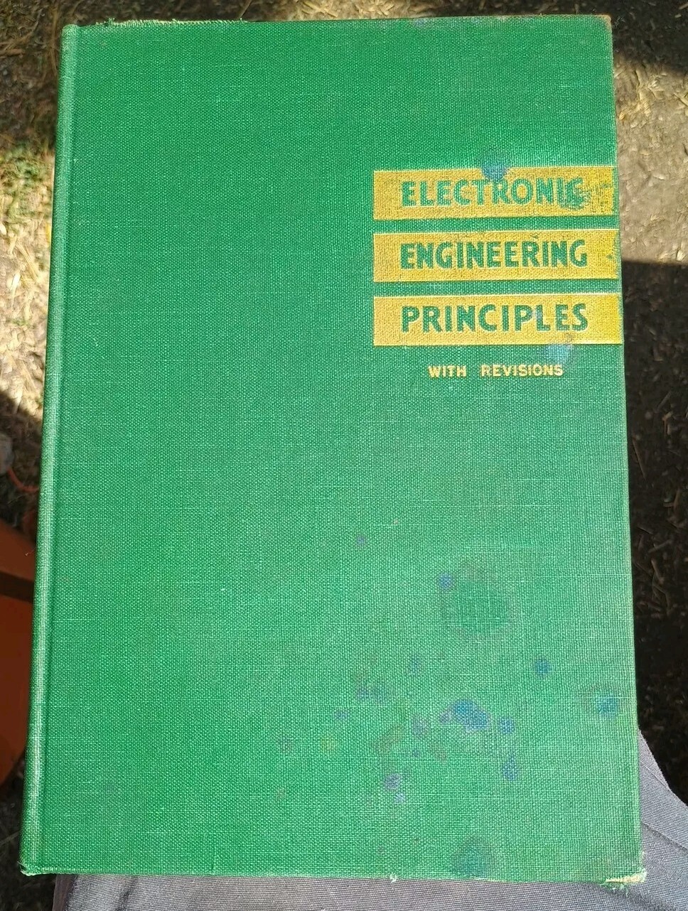 1949 Vintage Books Electronic Engineering Principles John D Ryder Revised