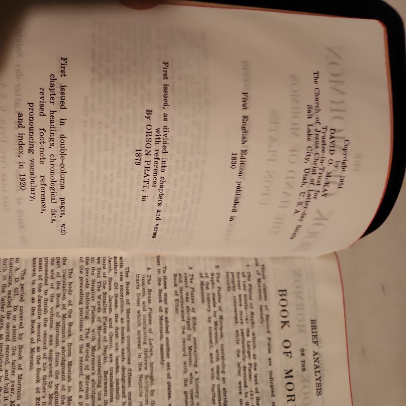 1951 triple combination black bendable leather, very nice clean vintage copy.