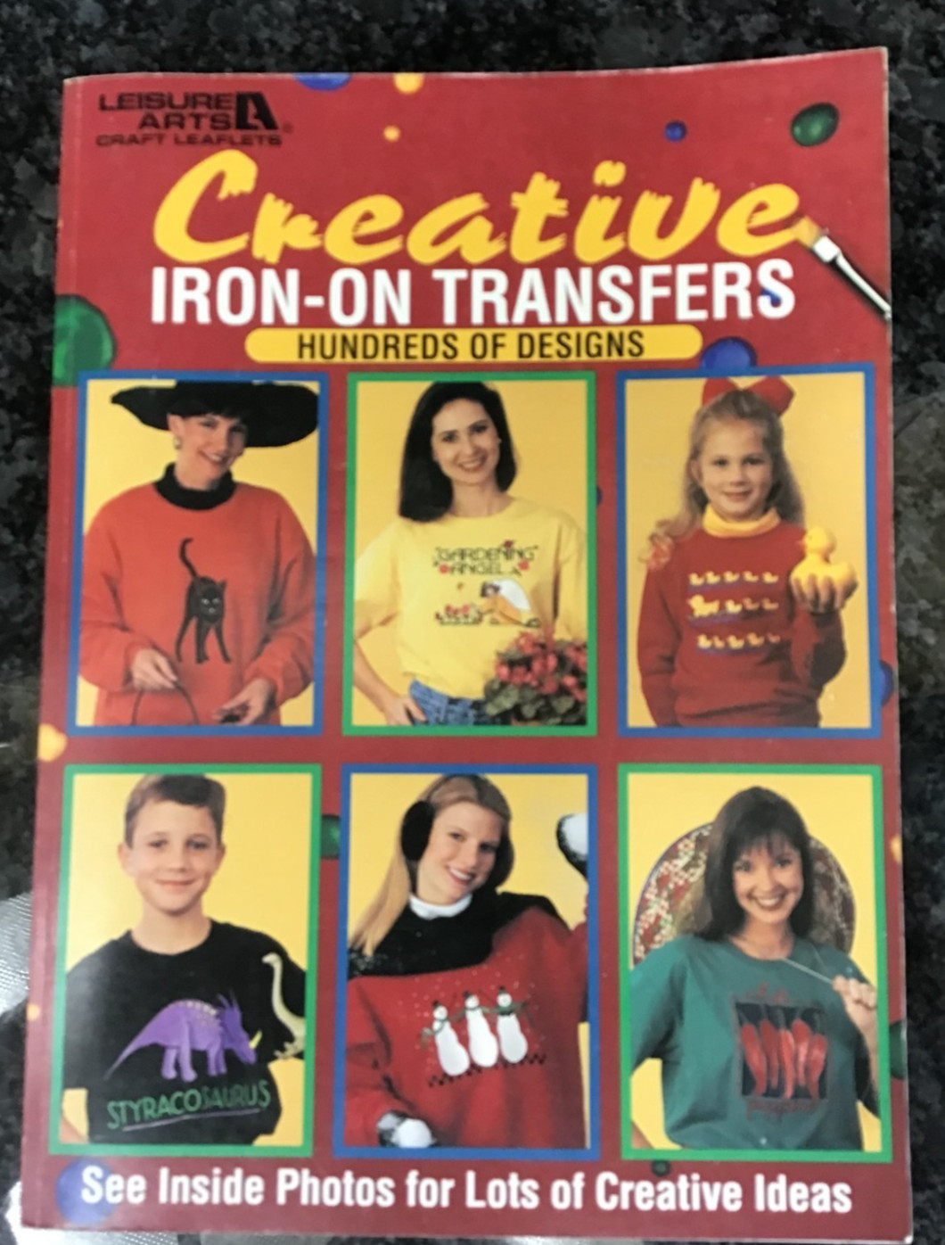 VTG 1995 Creative Iron-On Transfer Book by Leisure Arts 100s Designs