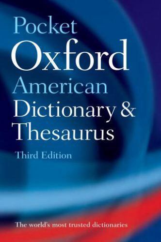 Pocket Oxford American Dictionary & Thesaurus – Paperback – ACCEPTABLE