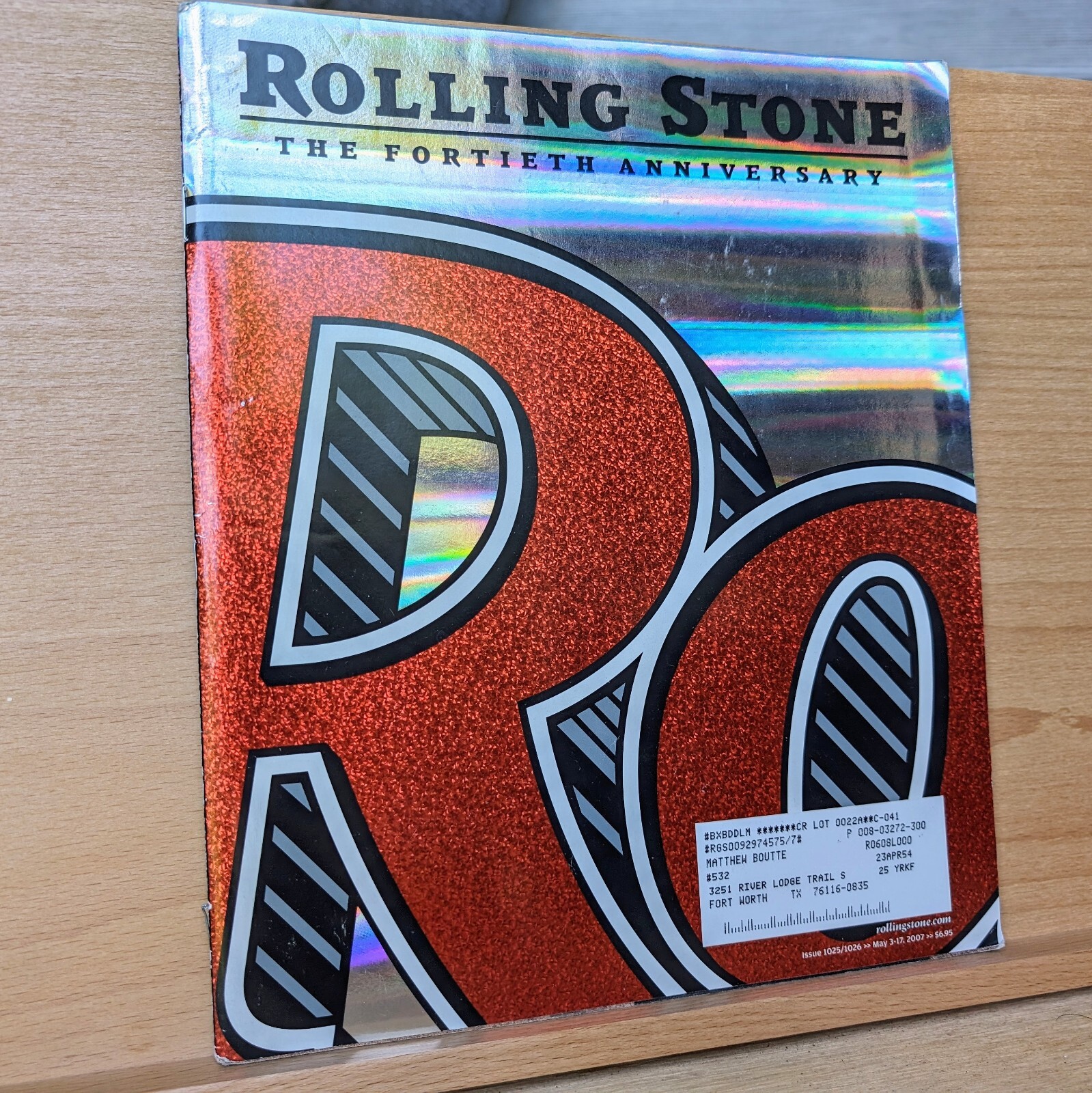 Rolling Stone Magazine Issue 1025/1026 May 3-17 2007 40th Anniversary