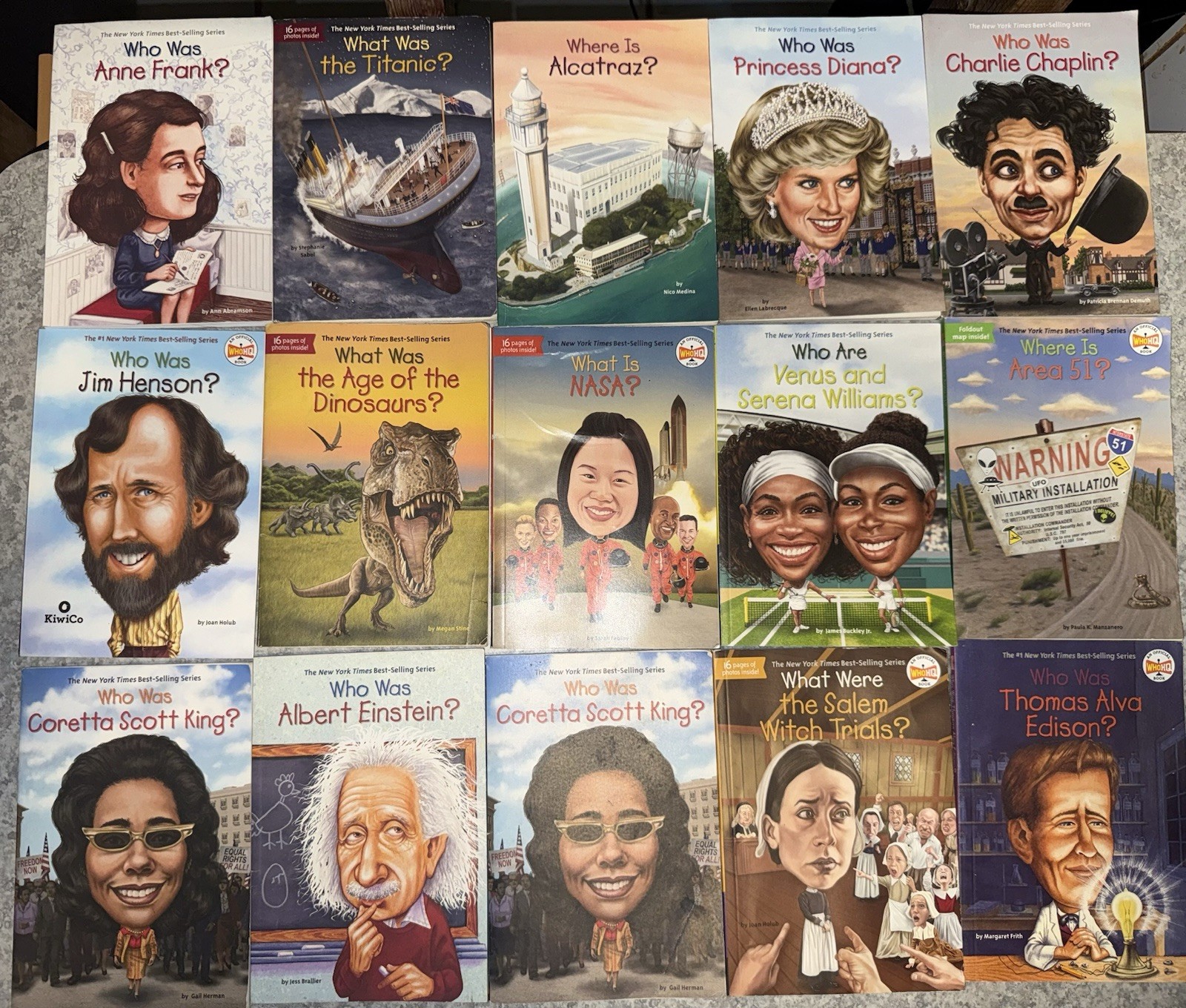 Lot Of 15 Who What Where Was Children’s Biography Books WhoHQ