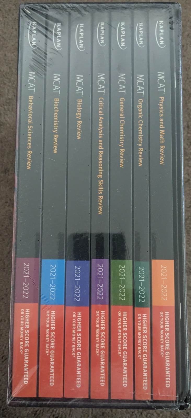 MCAT Complete 7-Book Subject Review 2021-2022 Kaplan Test Prep Sealed