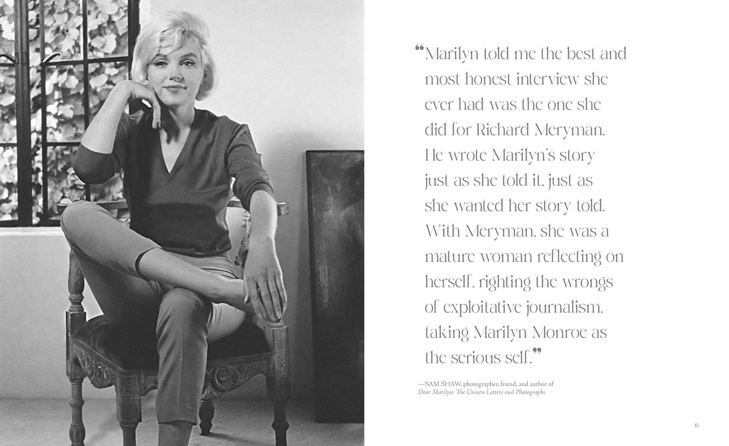 Marilyn: the Lost Photographs, the Last Interview