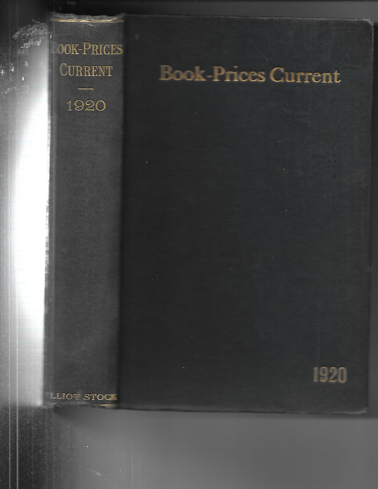 AUCTION BOOK PRICES CURRENT 1920 1st. Ed., 752 Pages, Original, Scarce, CLEAN