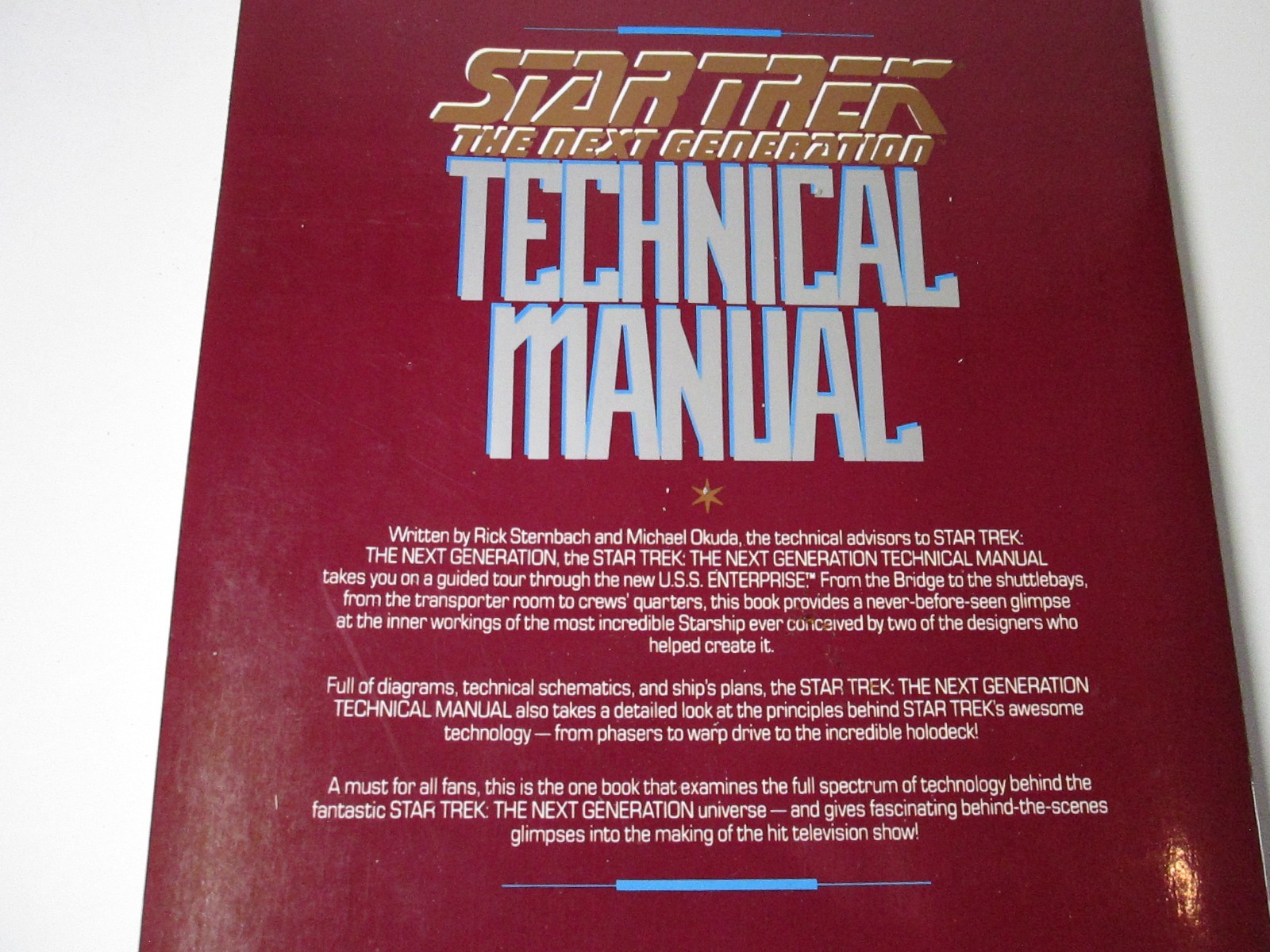 STAR TREK Technical Manual Journal X4 Book Lot Fleet Next Generation Enterprise