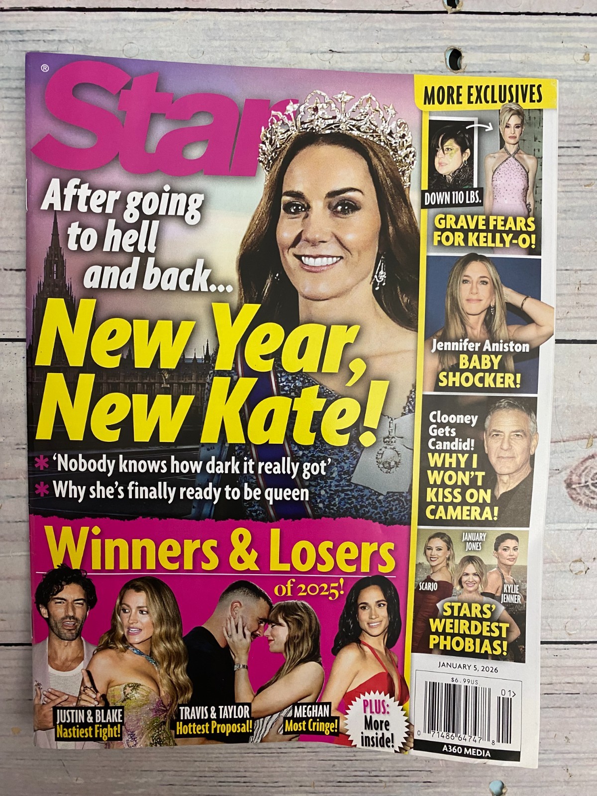 Star January 5, 2026 Magazine New Year New Kate – Jennifer Aniston – Clooney
