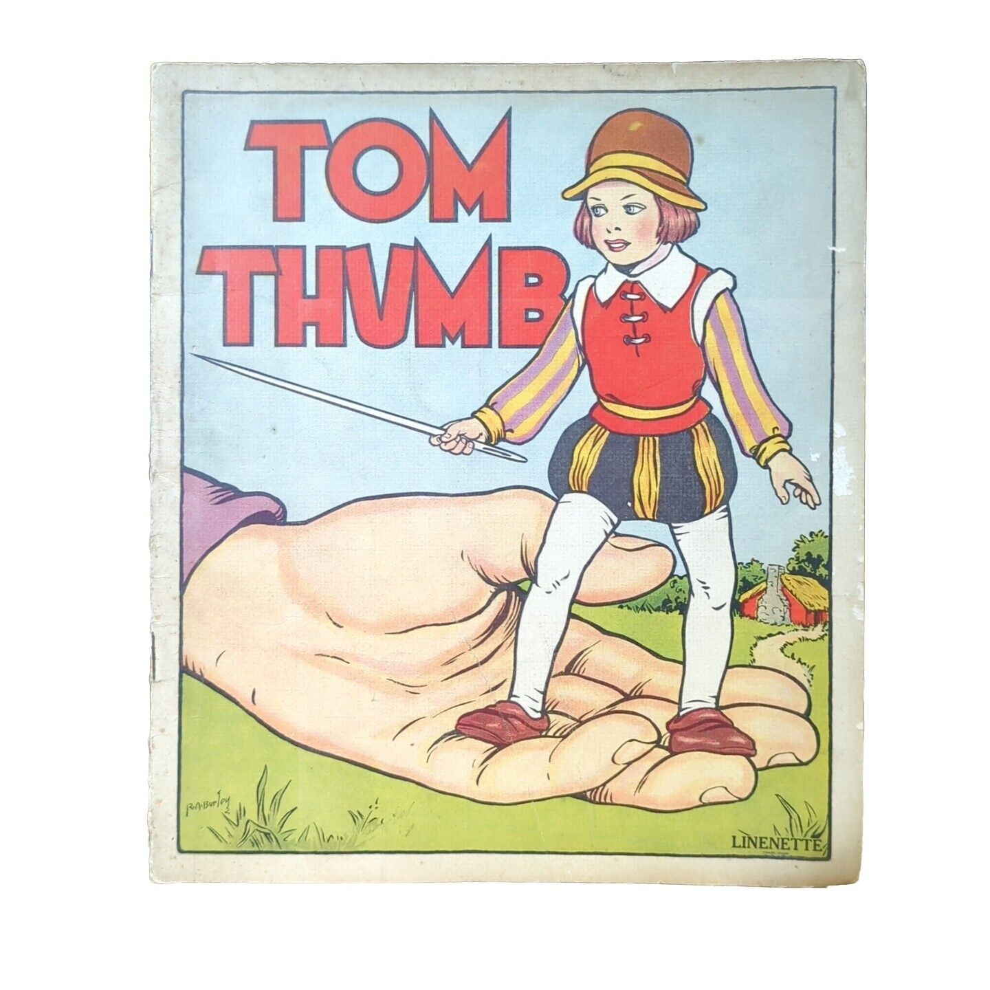 Tom Thumb 1940s Sam&rsquo;l Gabriel Sons No 430 Vintage Fairy Tales Linenette Books