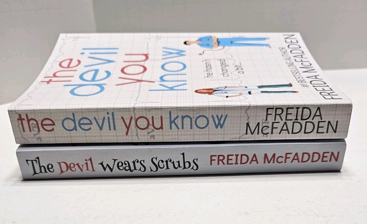 Freida McFadden The Devil You Know & The Devil Wears Scrubs Dr. Jane Mcgill NEW