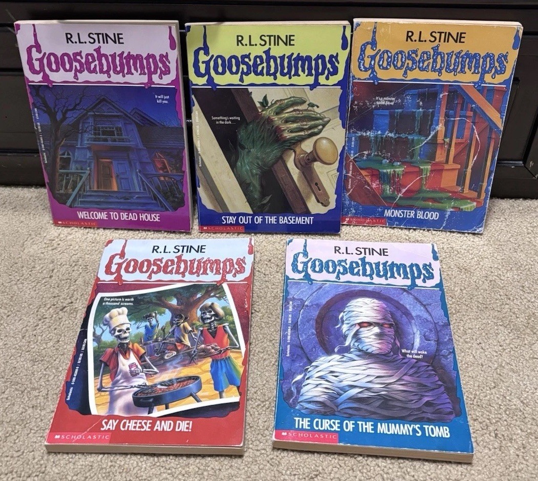 R.L. Stine Goosebumps UNNUMBERED #1-5 FIRST EDITIONS! Welcome to Dead House, …