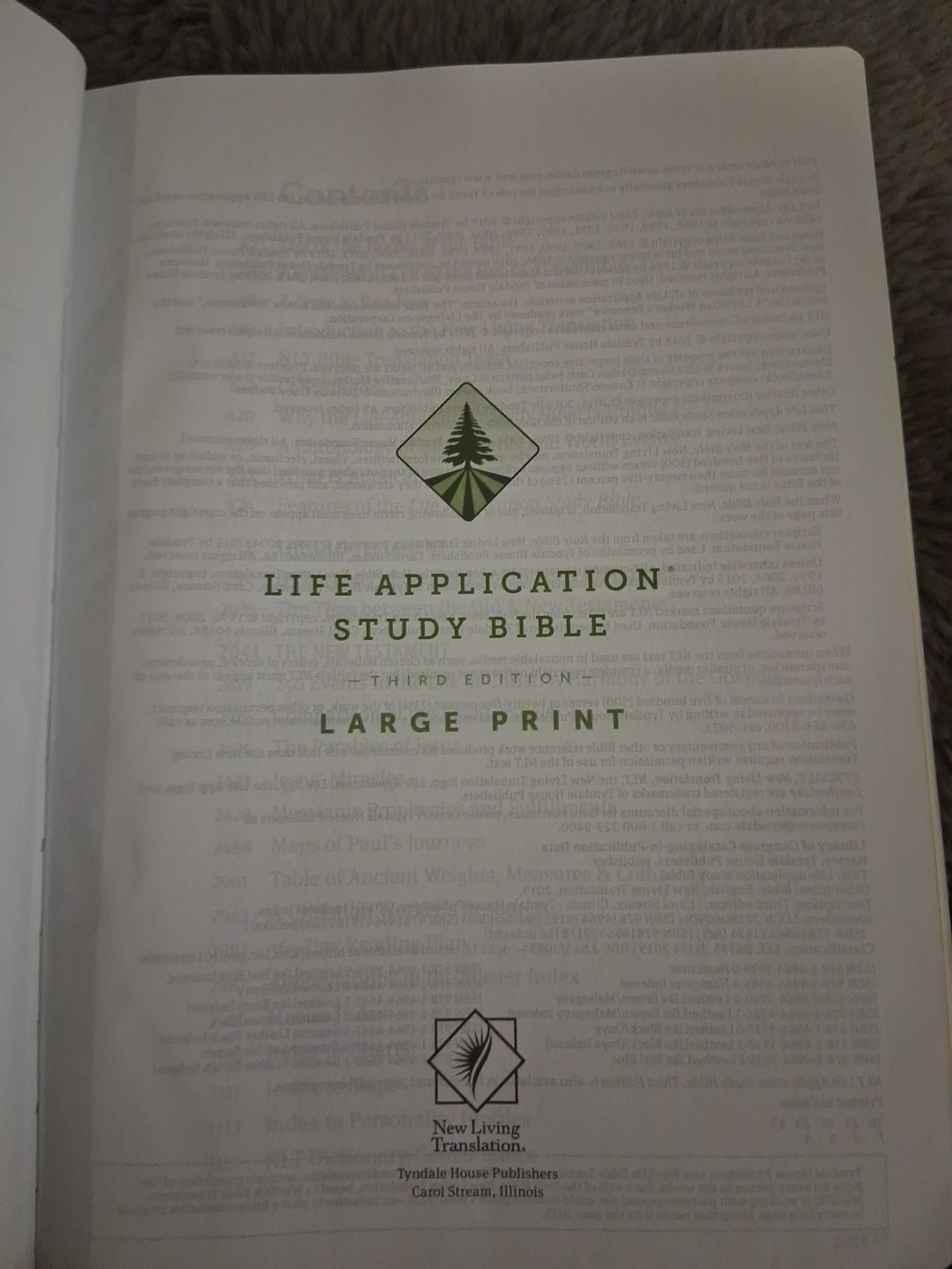 NLT Life Application Study Bible • Brown LeatherLike • Large Print $74.99 Retail