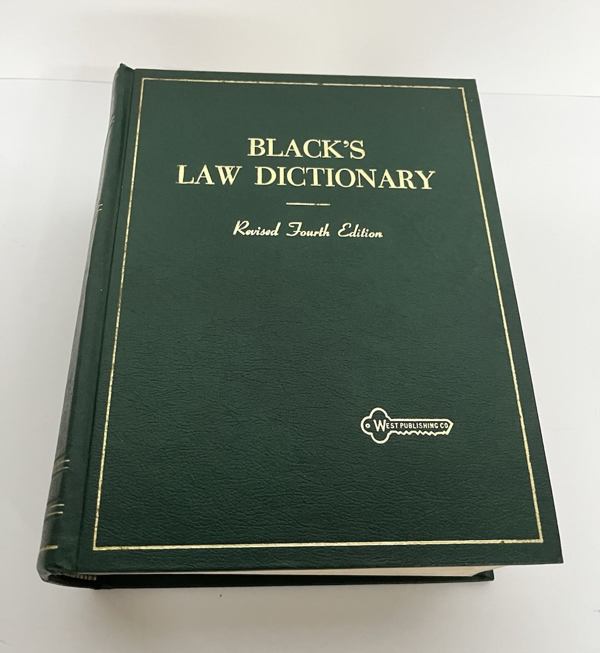 Black&rsquo;s Law Dictionary Revised 4th Edition 1968 Hardcover Henry C. Black