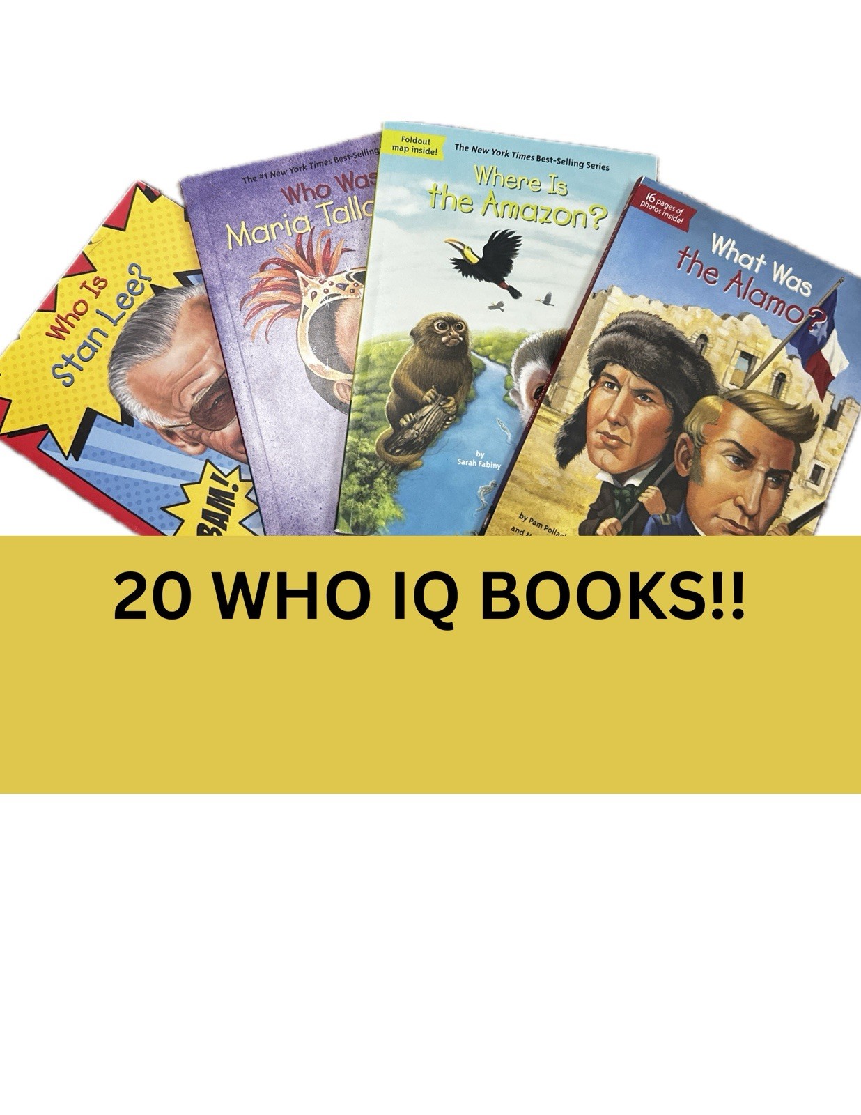 Lot Of 20 Who HQ Books Where Is, What Is, What Was, Paperback Biographies