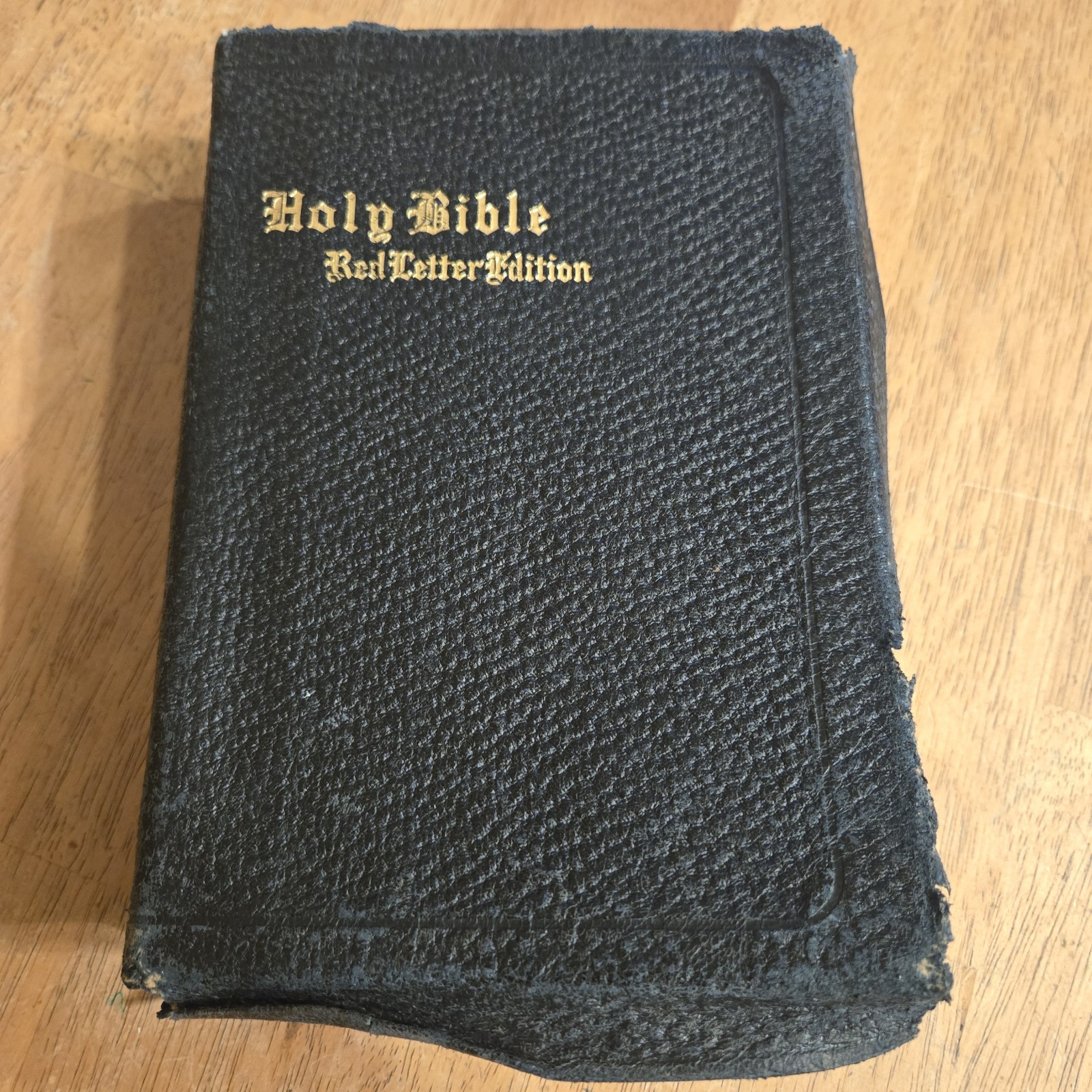 Holy Bible 1913 Pronouncing Red Letter Authorized KJV Ed Indexed Black Leather