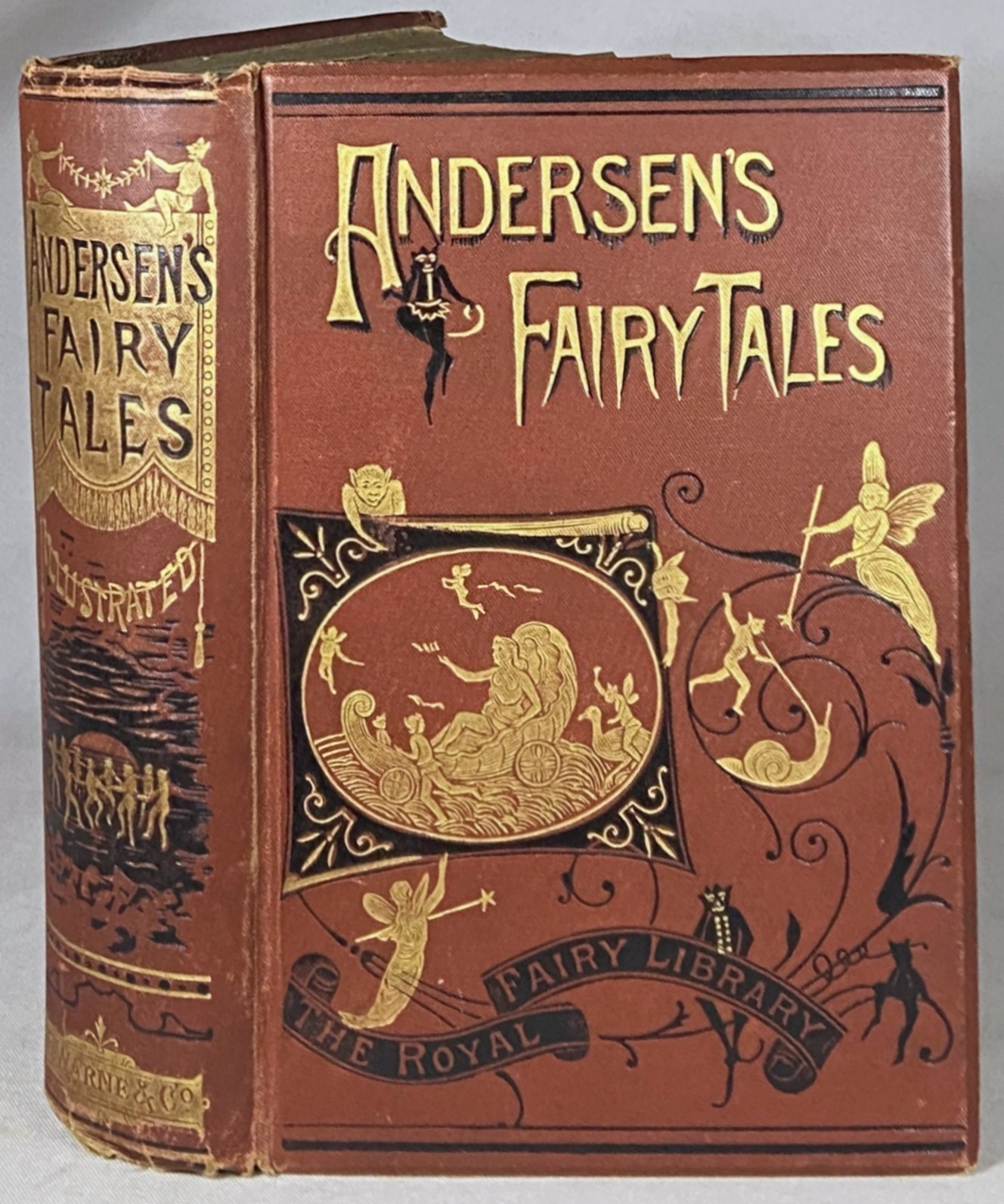 1892 HANS ANDERSEN&rsquo;S FAIRY TALES Antique Decorative Victorian Children&rsquo;s Book