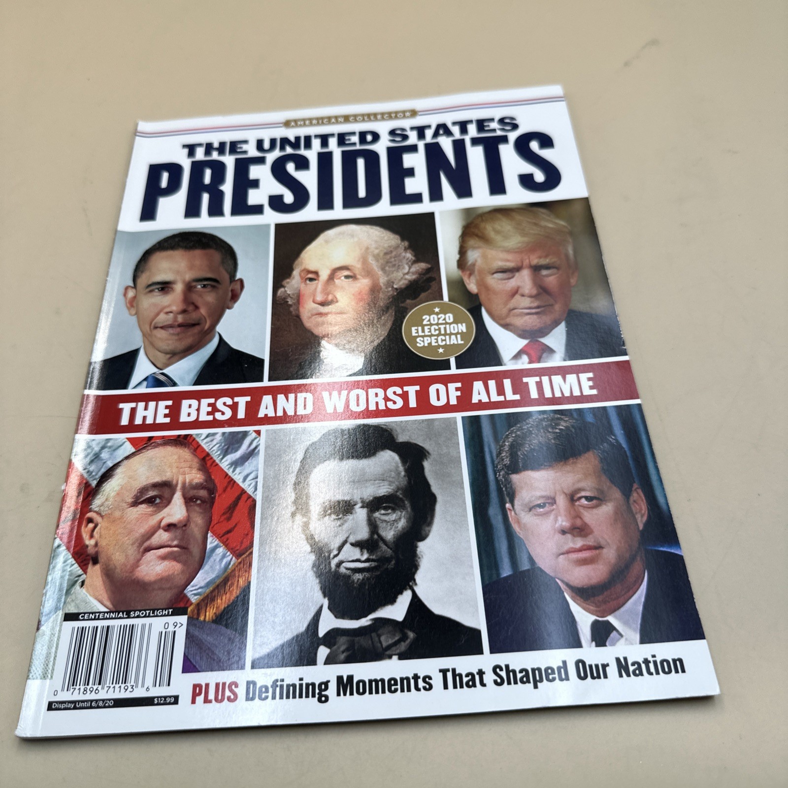 #N55- American Collector THE UNITED STATES PRESIDENTS Magazine Book 2020 Best