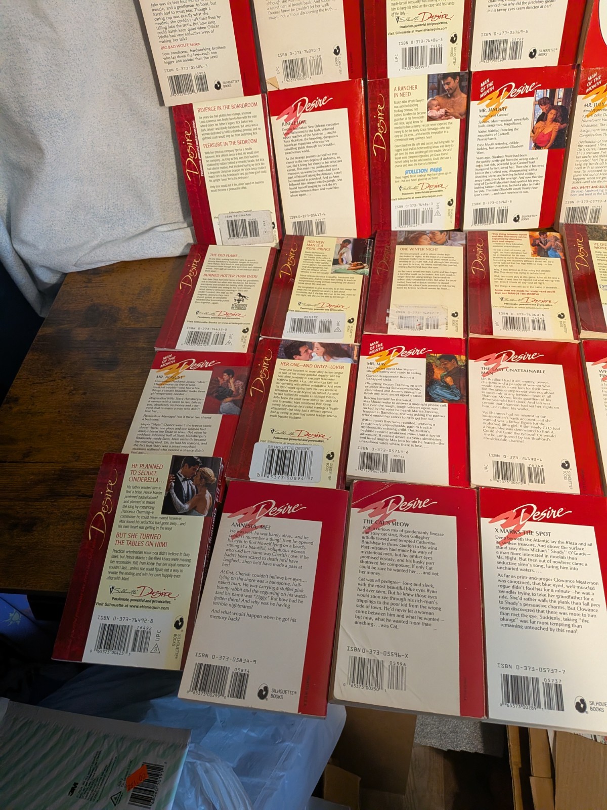 Romance Books: Silhouette Desire Huge Book Lot Of 85 Paperbacks Various Authors