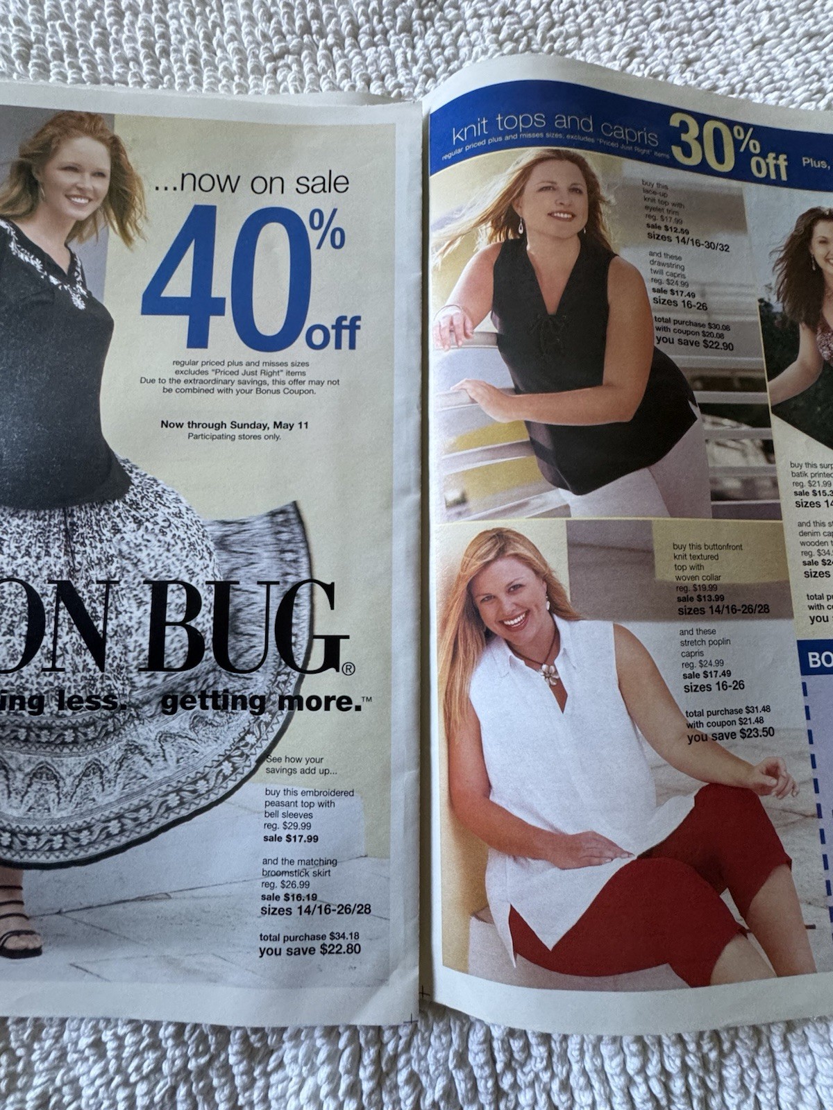 FASHION BUG Summer Style Guide” Insert 8 Pages EXCELLENT