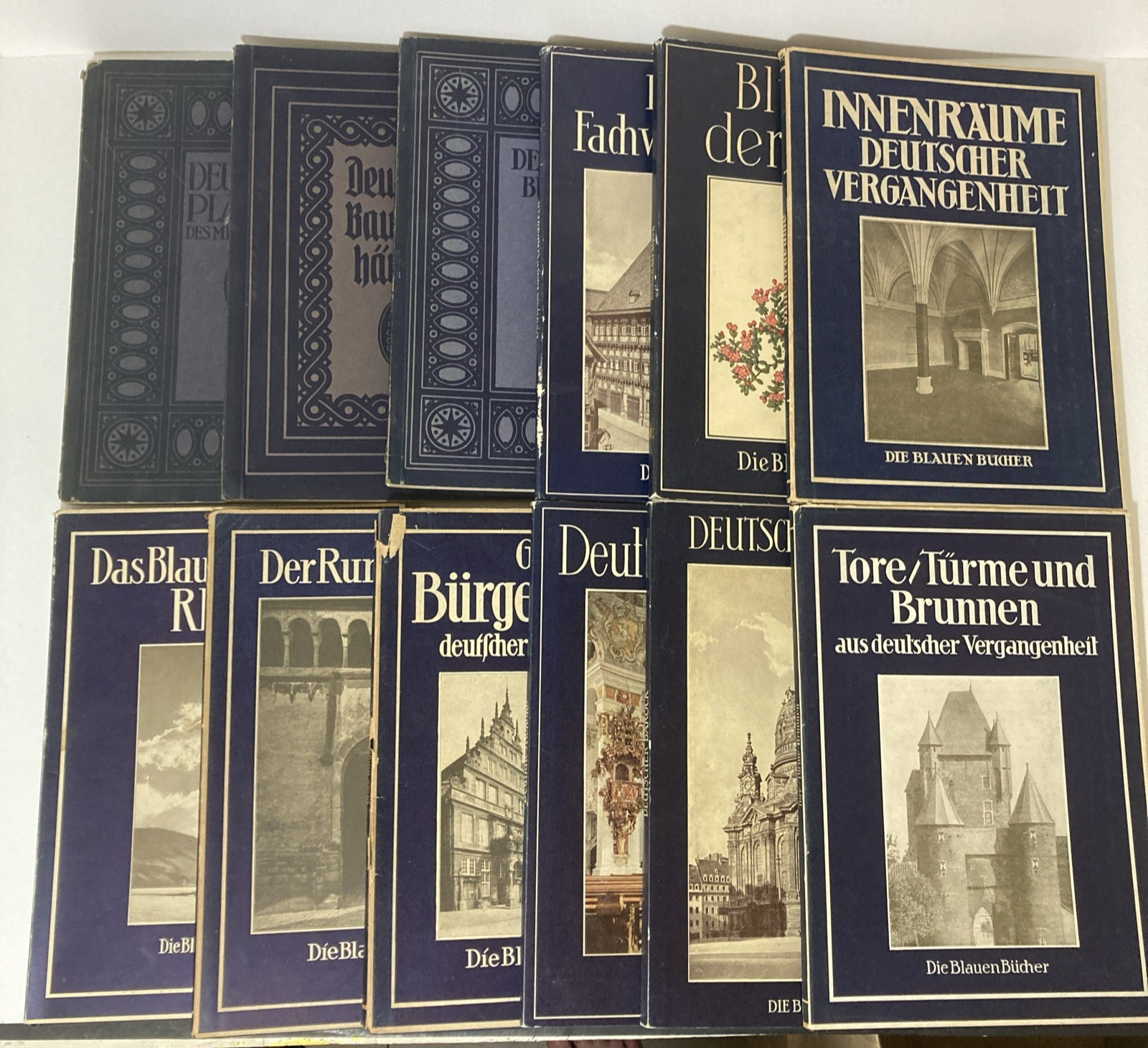 Vintage German The Blue Books Series | Lot Of 12 | Die Blauen Bucher