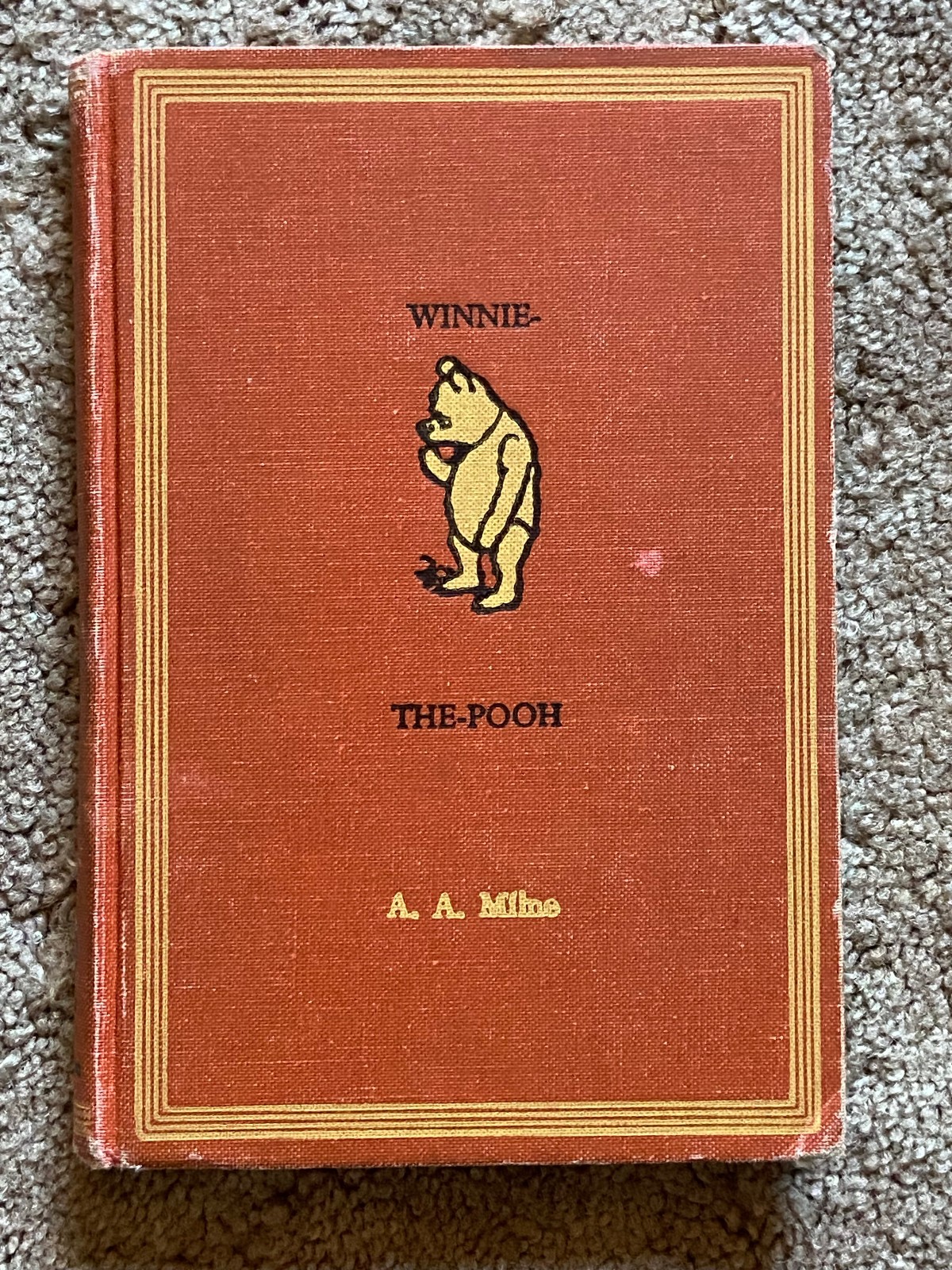 Vintage 1961 WINNIE THE POOH 4 Book Set A.A. Milne Dutton Warren Chappell Format