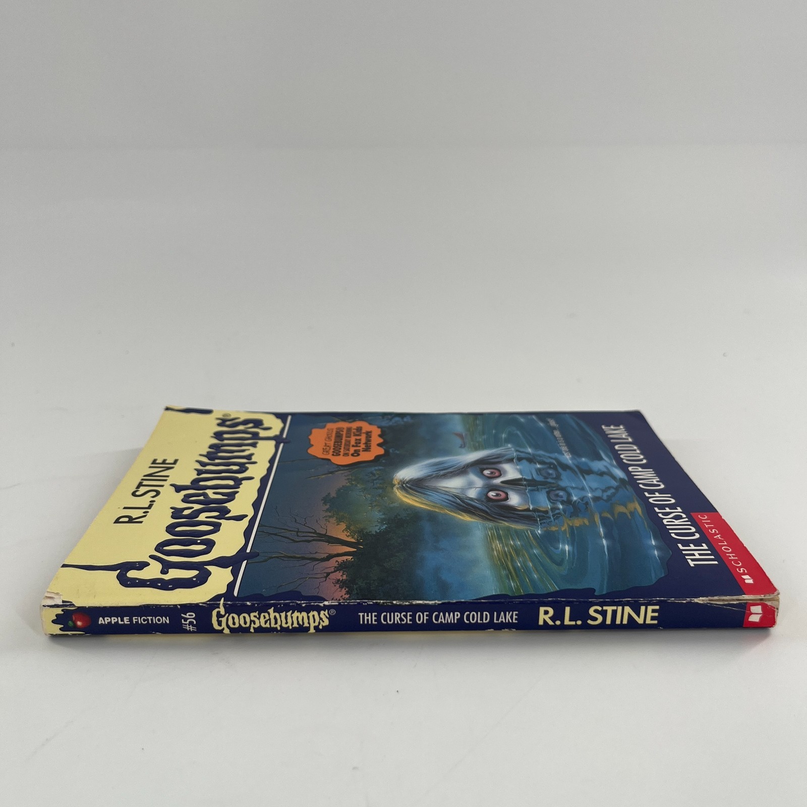 Goosebumps #56 The Curse of Camp Cold Lake R.L. Stine 1st Print w Bookmark Cards
