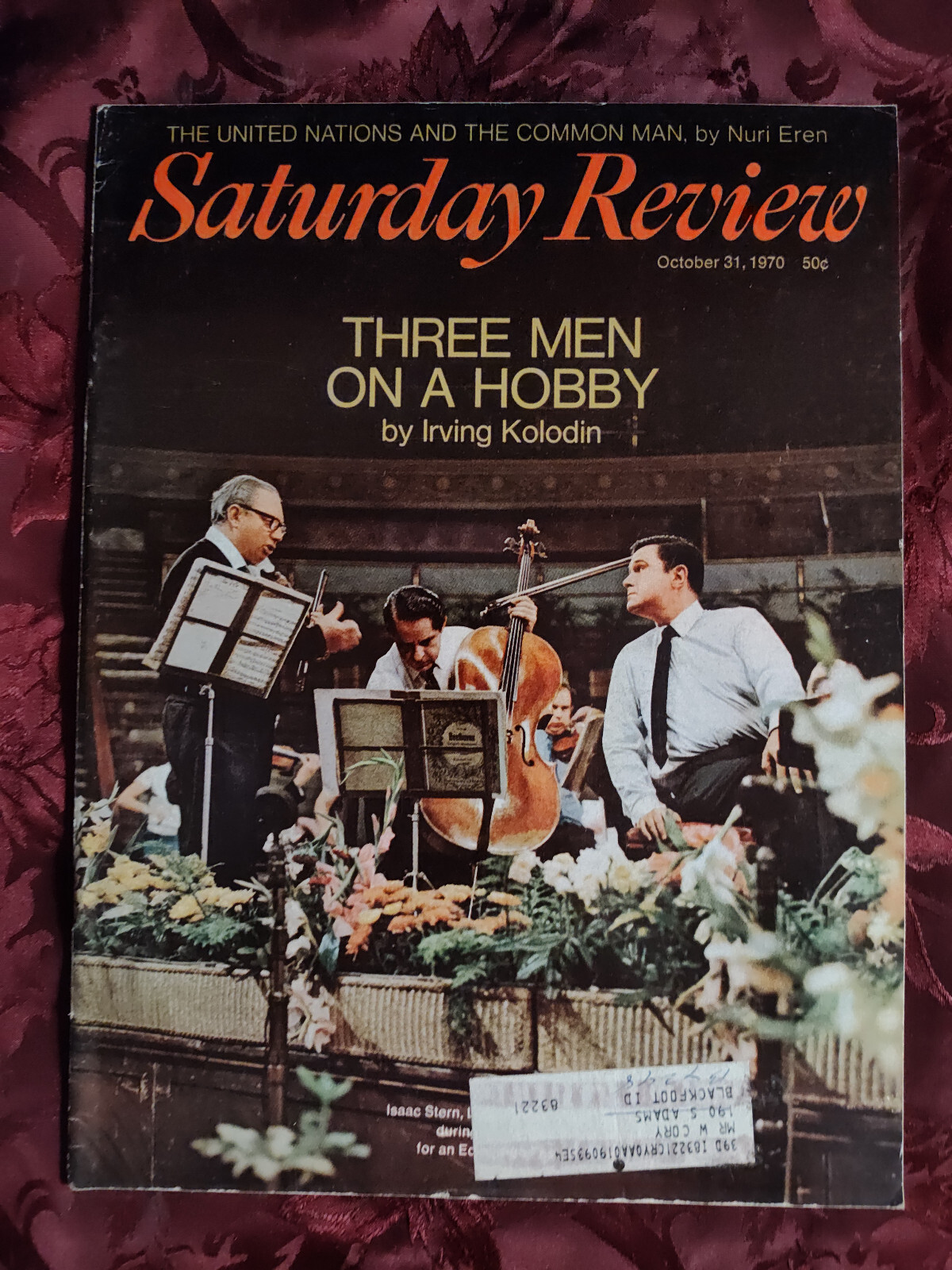 Saturday Review October 31 1970 ISAAC STERN LEONARD ROSE EUGENE ISTOMIN