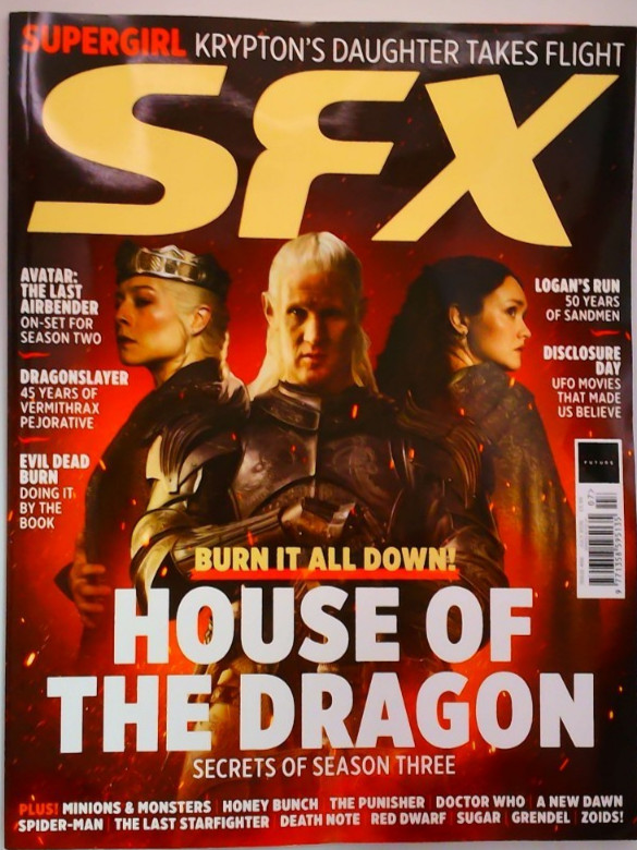 SFX magazine July 2026 House of the Dragon Season 3 + Logan&rsquo;s Run, Supergirl