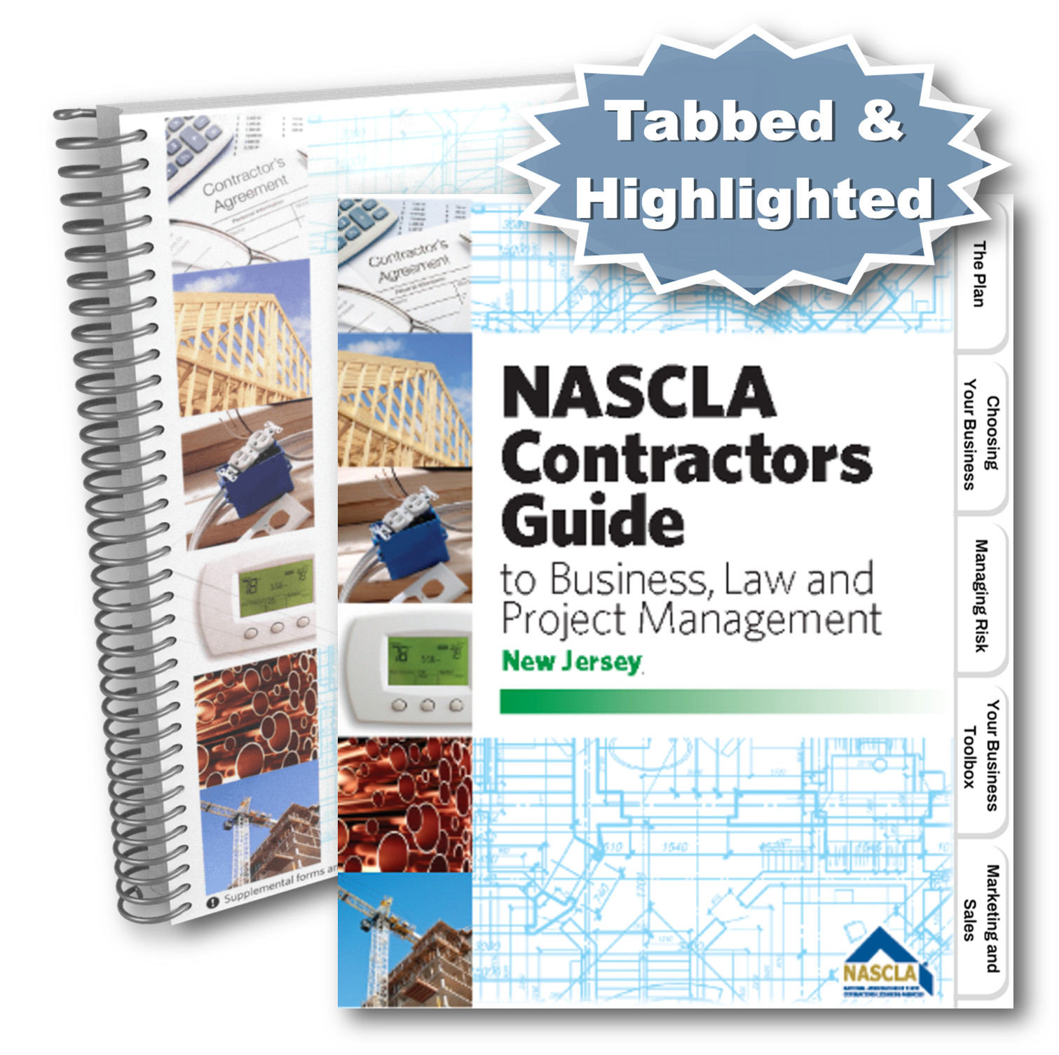 Professionally Tabbed & Highlighted NASCLA New Jersey 2nd Edition Spiralbound