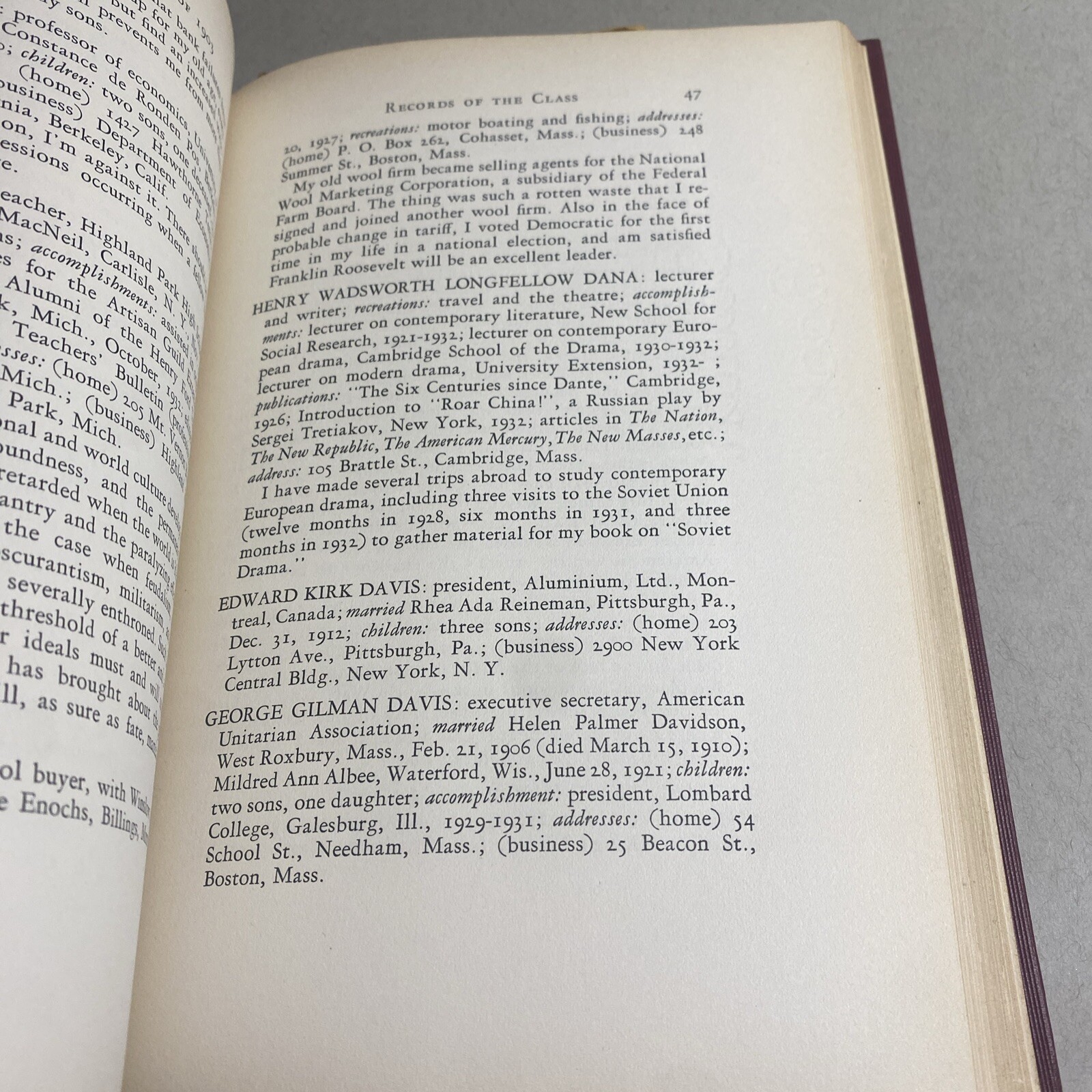 Harvard College Class of 1903, 13th Anniversary Report, Hardcover / CYE