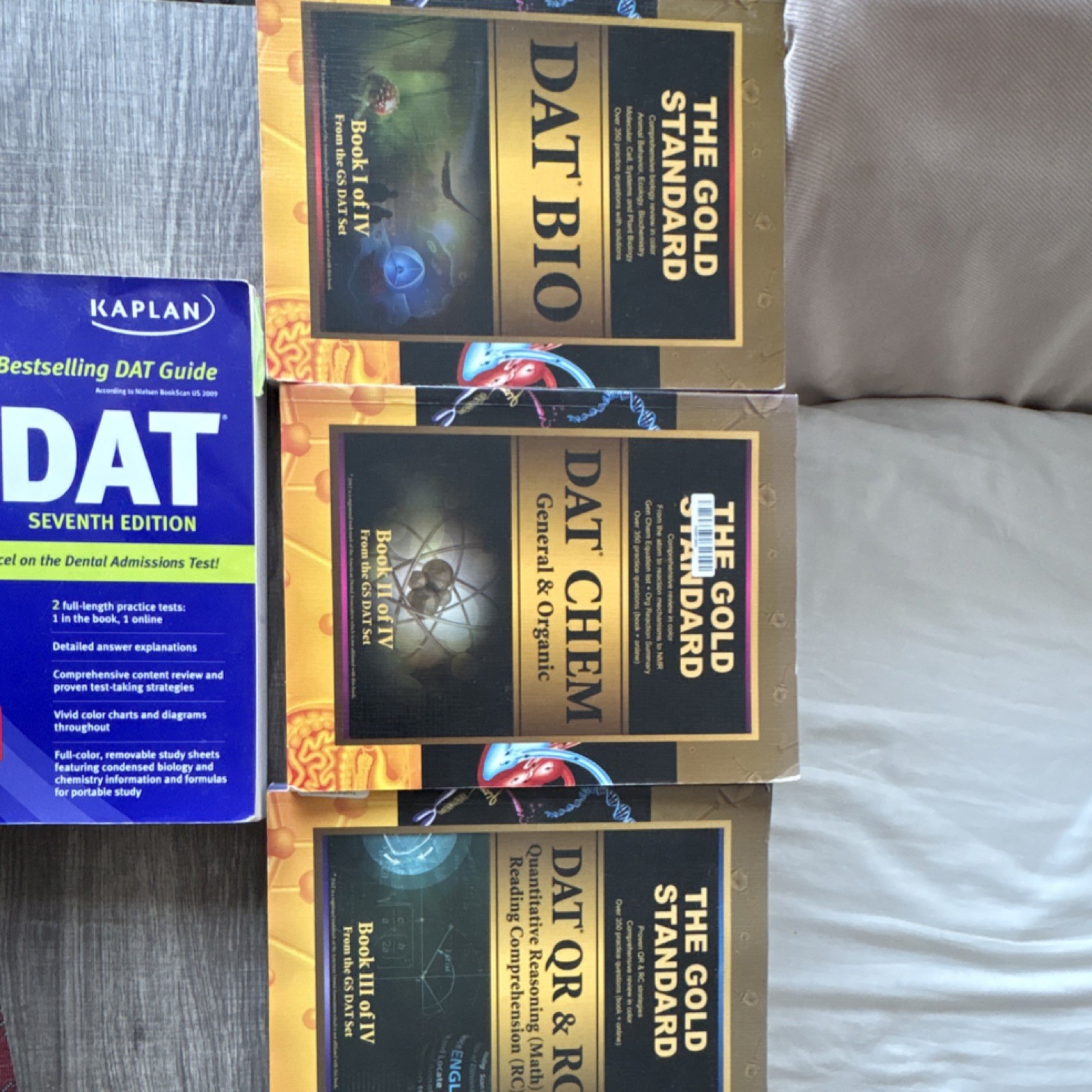 Kaplan DAT 7th Edition Study Guide Book 640 Pages (2005) Dental Admissions Test