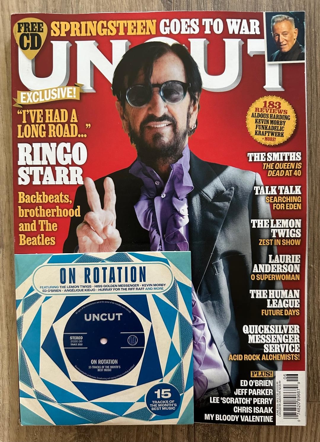 June 2026 UNCUT Mag RINGO STAR Exclusive BEATLES + FREE CD SMITHS Human League