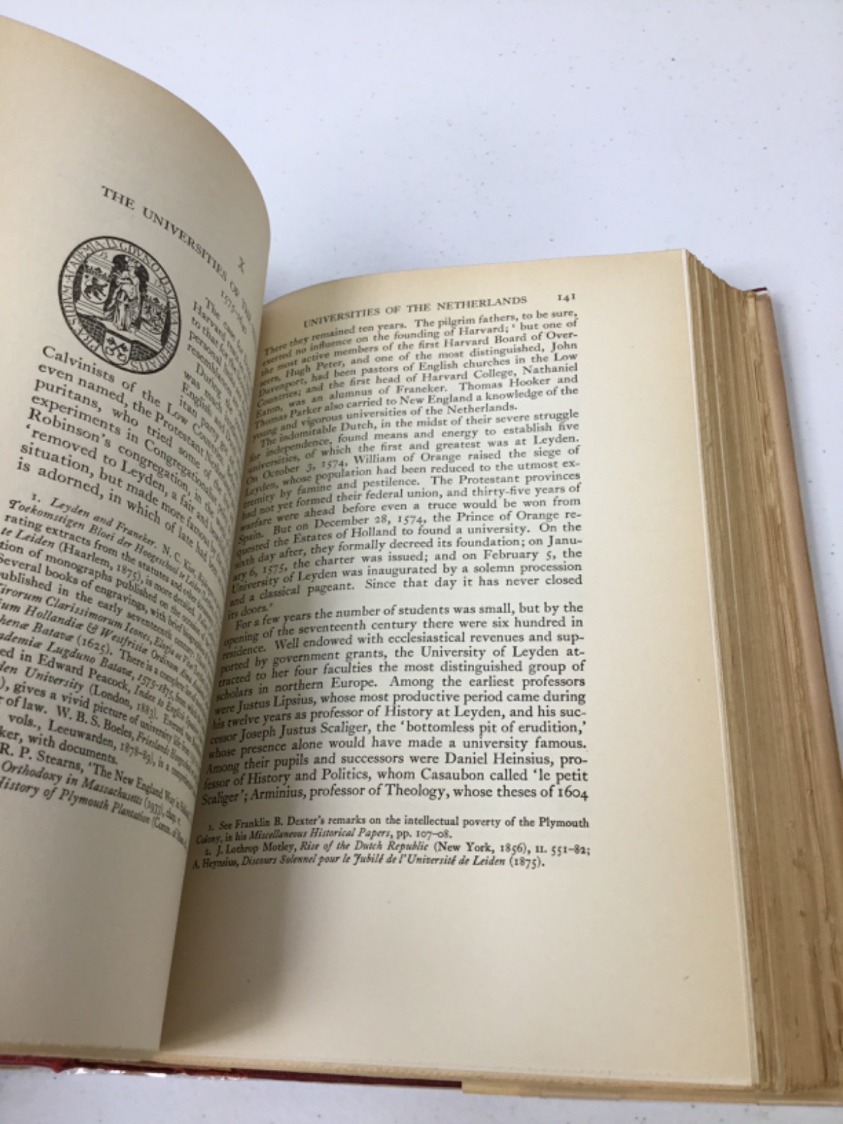 The Founding of Harvard College. Morison. 1935 HCDJ+Mylar, Illustrated