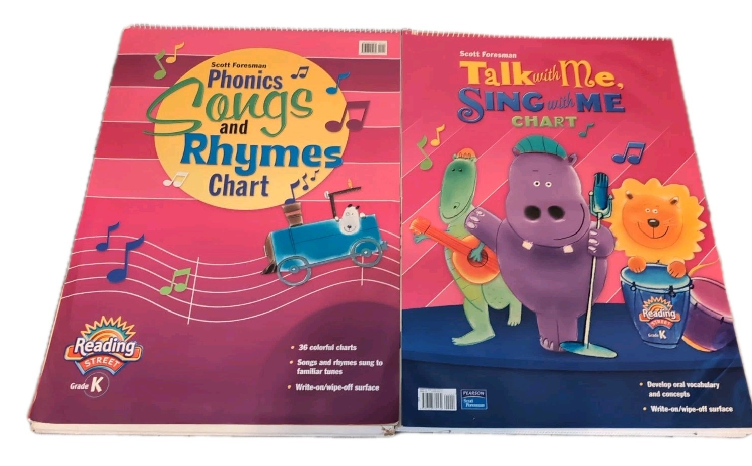 READING STREET Scott Foresman K TALK WITH ME SING PHONICS SONGS RHYMES CHART