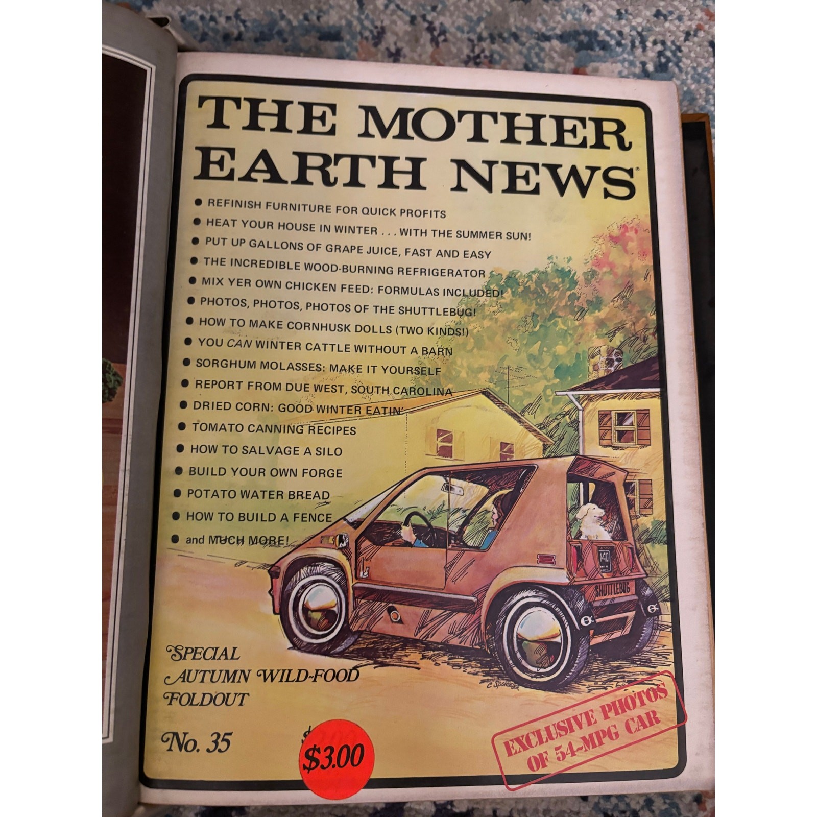 Mother Earth News #34–39 1975–1976 Early Issues Homesteading Lot 6 Vintage